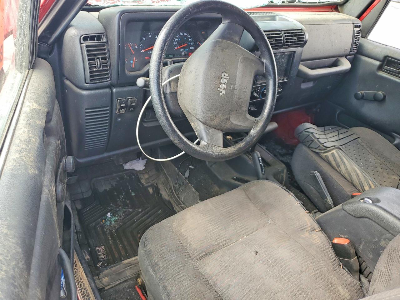 2004 Jeep Wrangler / Tj Sport Red vin: 1J4FA49S04P766448