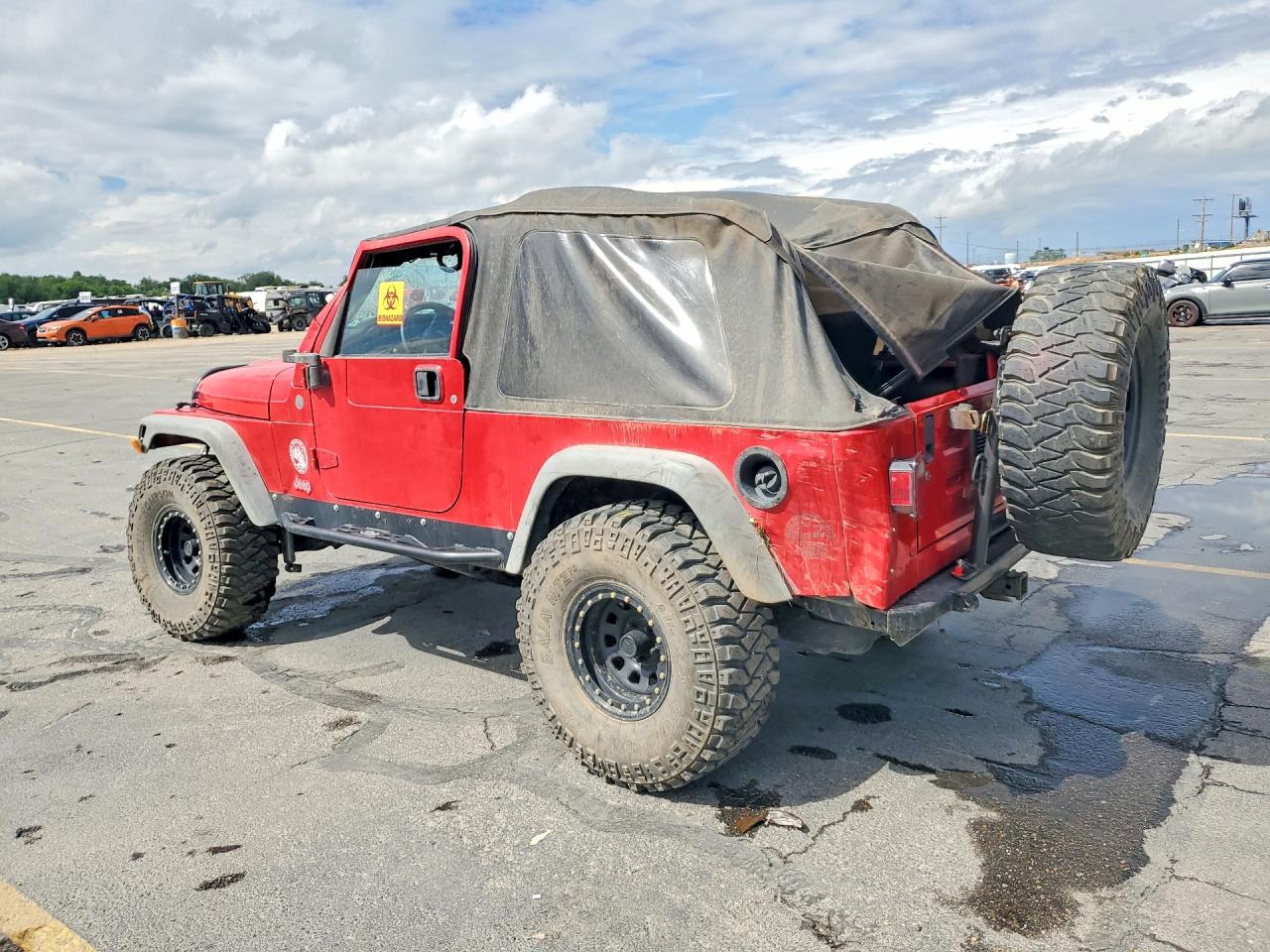 2004 Jeep Wrangler / Tj Sport Red vin: 1J4FA49S04P766448