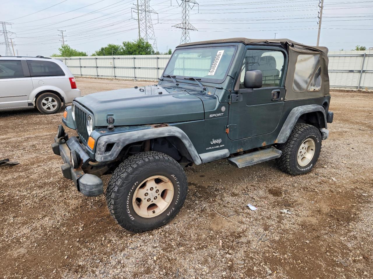 2004 Jeep Wrangler / Tj Sport Green vin: 1J4FA49S04P774646