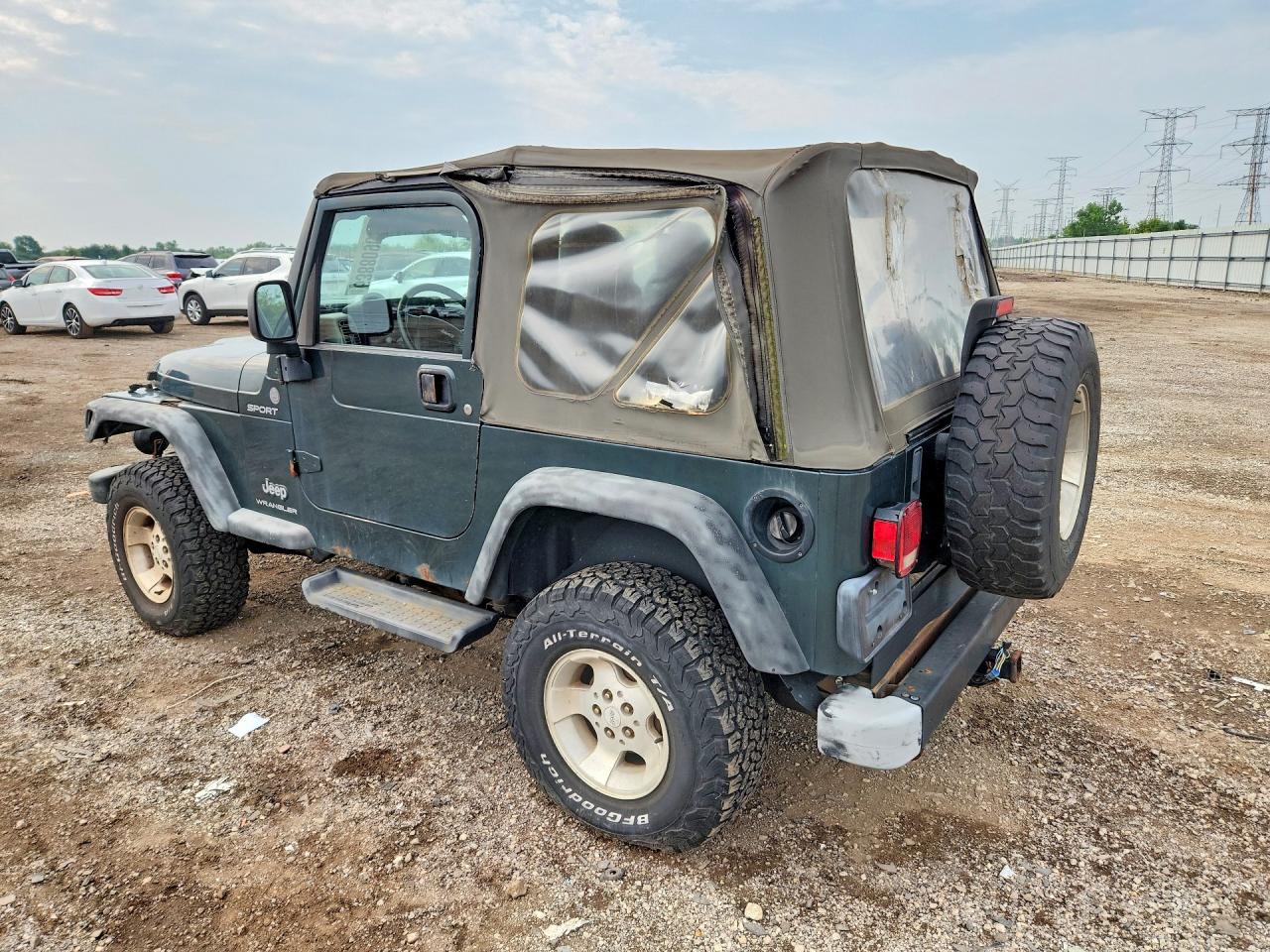 2004 Jeep Wrangler / Tj Sport Green vin: 1J4FA49S04P774646
