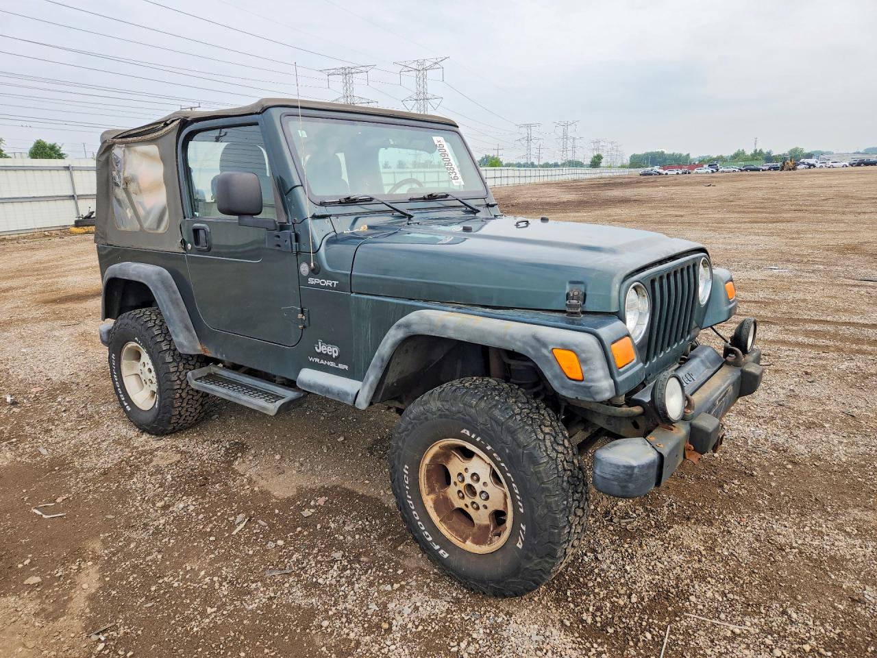 2004 Jeep Wrangler / Tj Sport Green vin: 1J4FA49S04P774646