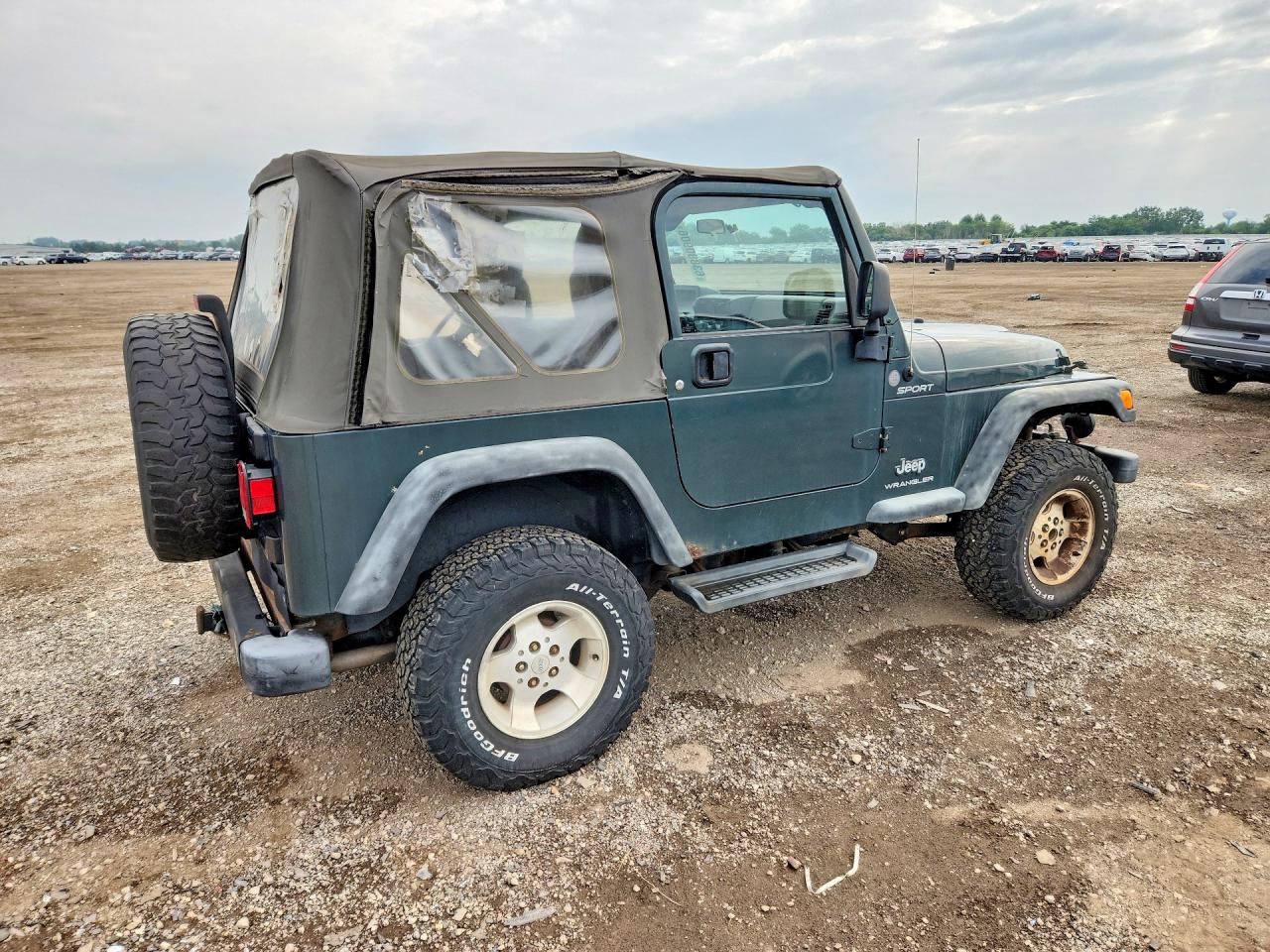 2004 Jeep Wrangler / Tj Sport Green vin: 1J4FA49S04P774646