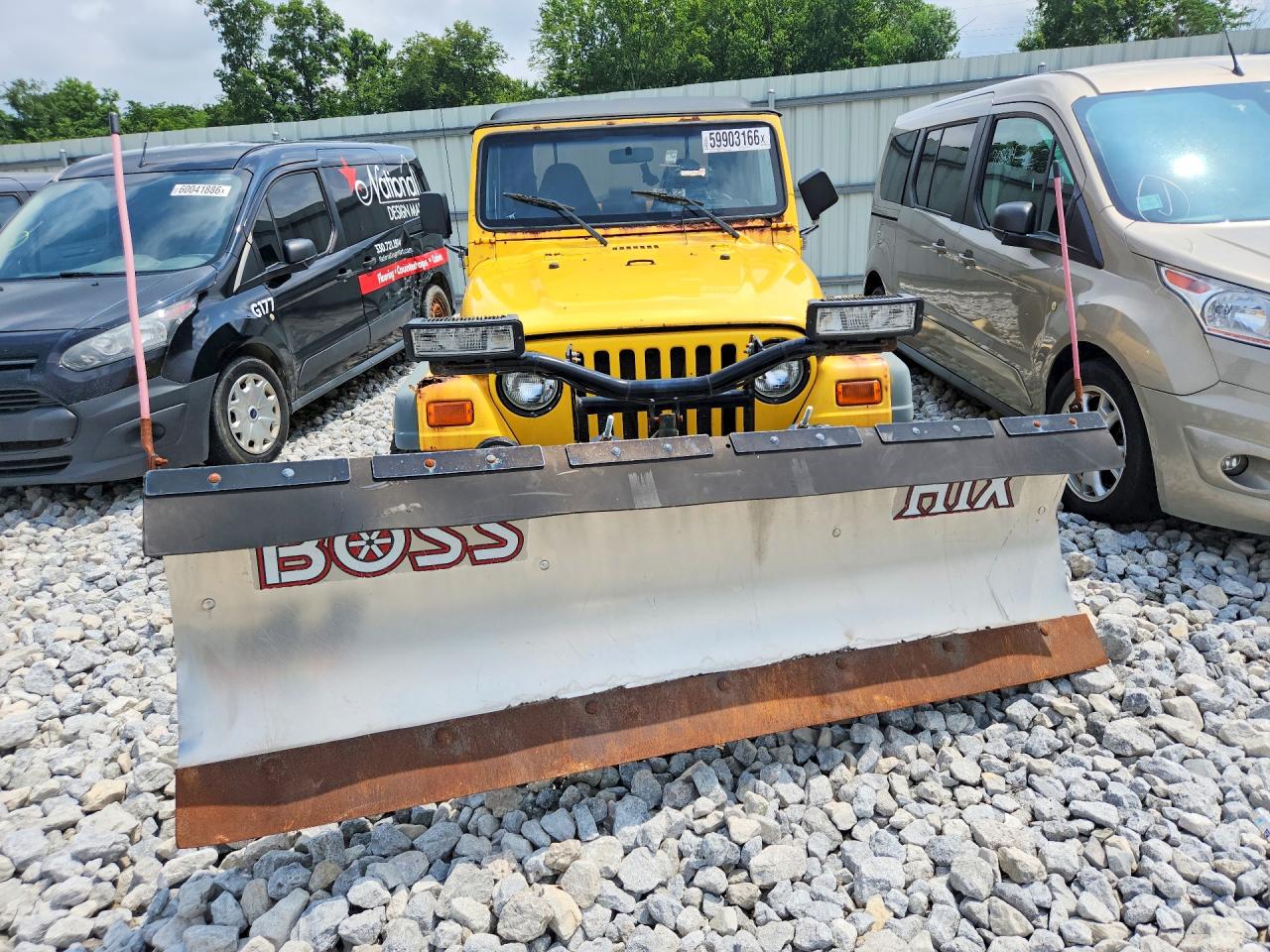 2000 Jeep Wrangler / Tj Sport Yellow vin: 1J4FA49S0YP716008