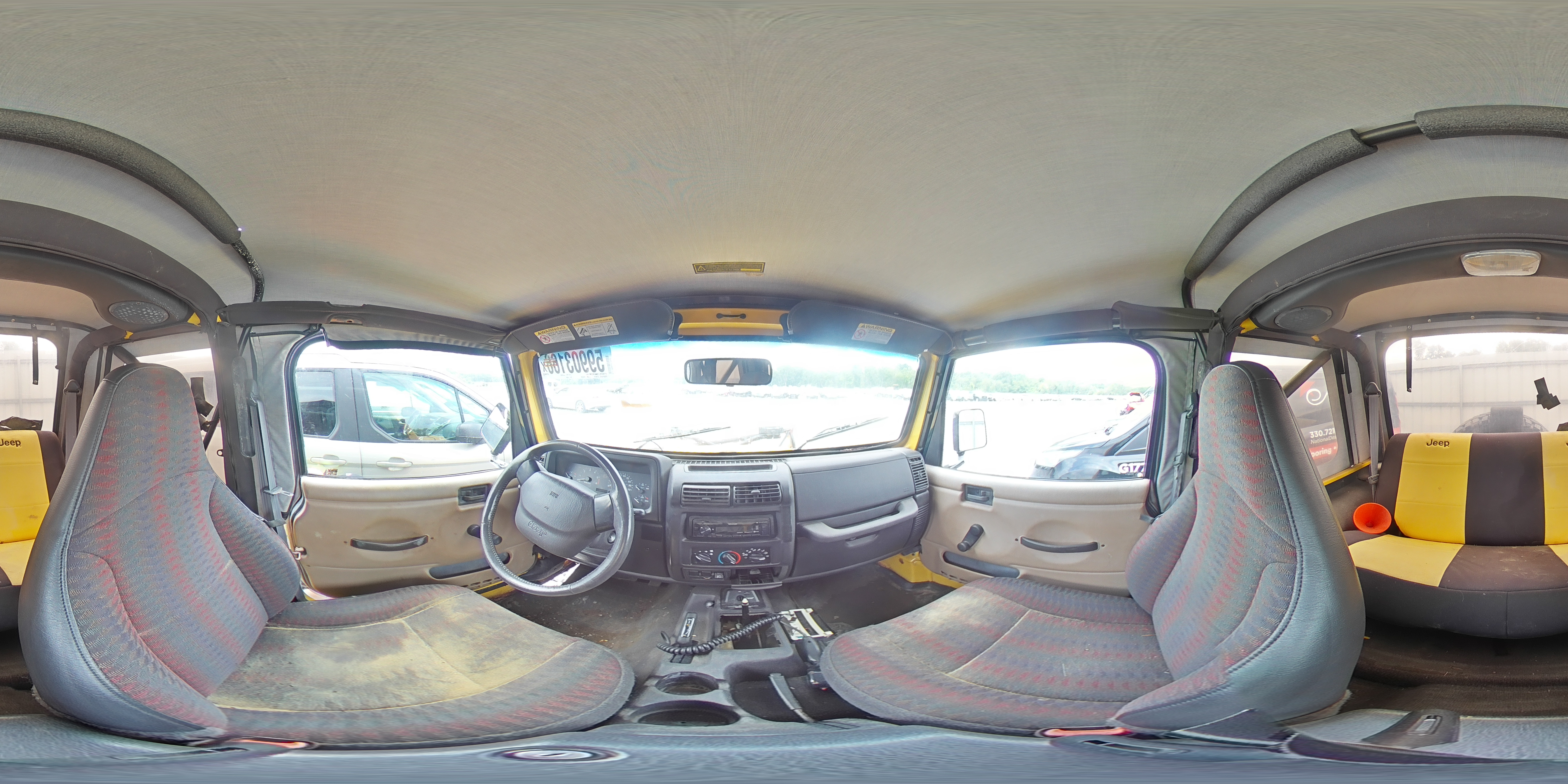 2000 Jeep Wrangler / Tj Sport Yellow vin: 1J4FA49S0YP716008