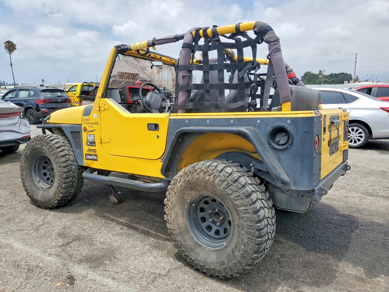 2000 Jeep Wrangler / Tj Sport Yellow vin: 1J4FA49S0YP738560