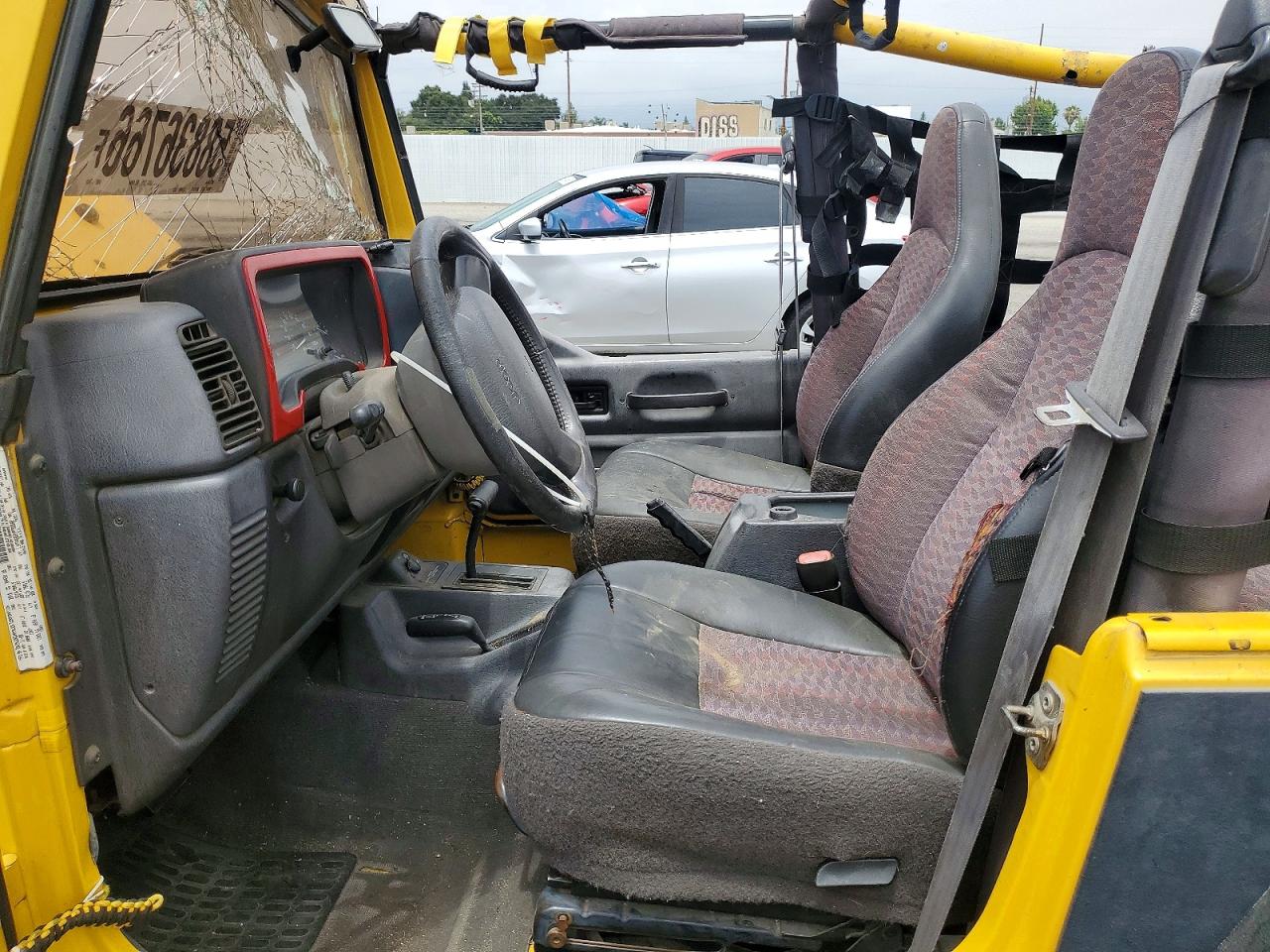 2000 Jeep Wrangler / Tj Sport Yellow vin: 1J4FA49S0YP738560