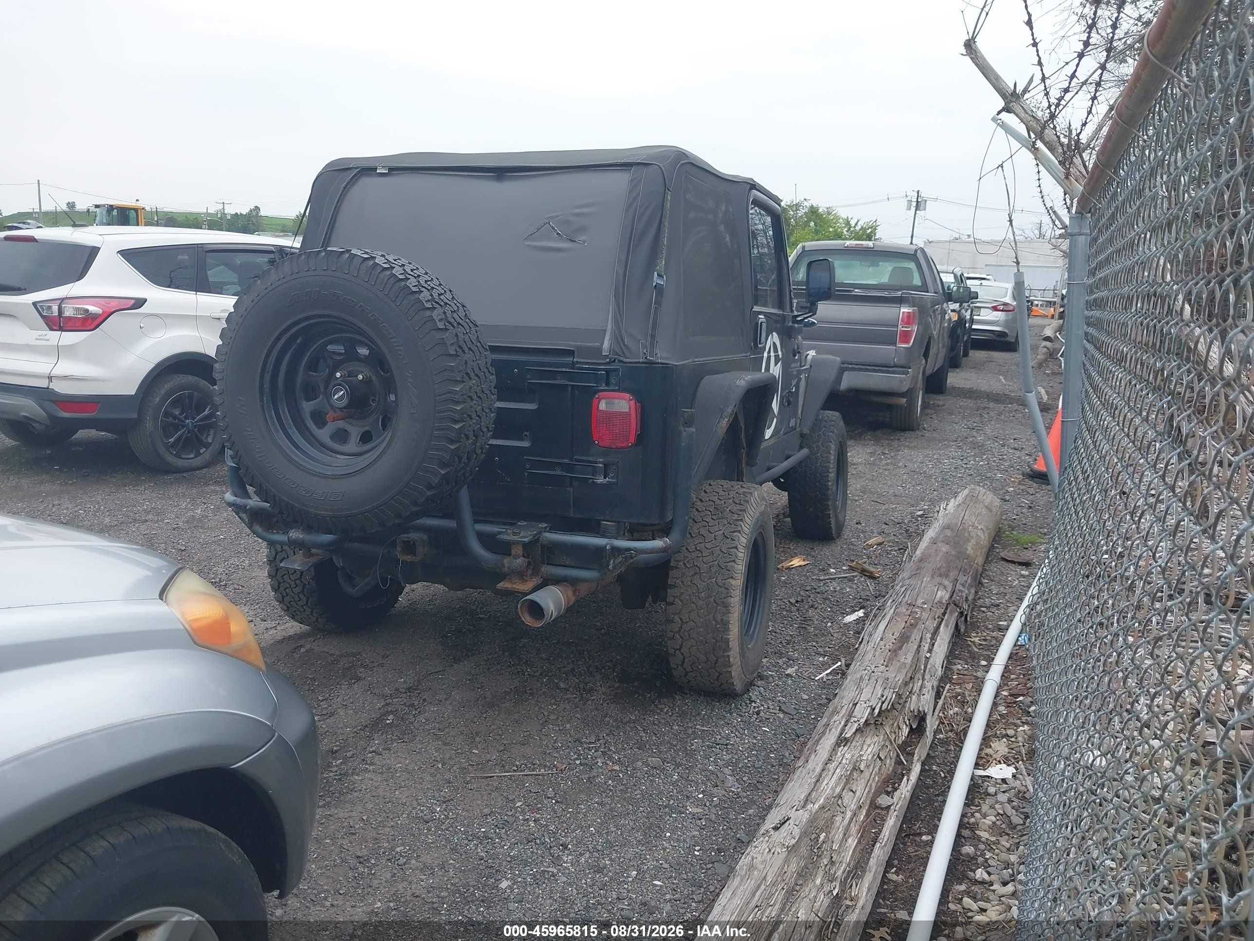 2000 Jeep Wrangler Sport Black vin: 1J4FA49S0YP754659