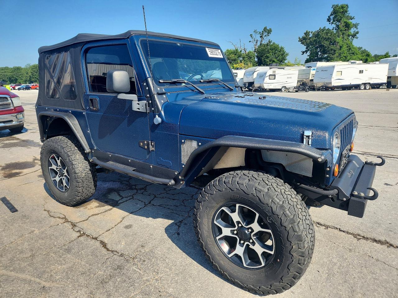 2000 Jeep Wrangler / Tj Sport Blue vin: 1J4FA49S0YP790495