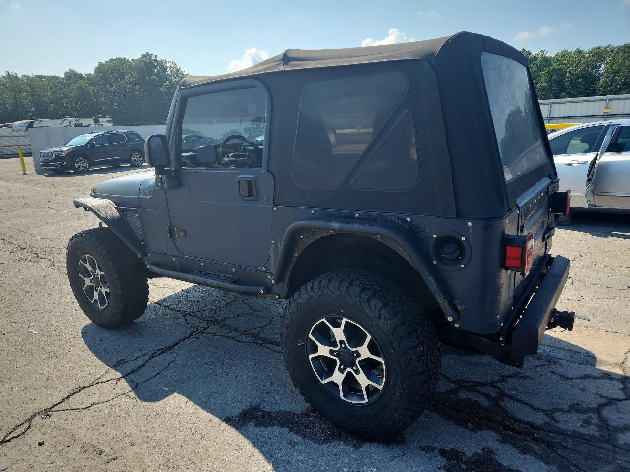 2000 Jeep Wrangler / Tj Sport Blue vin: 1J4FA49S0YP790495