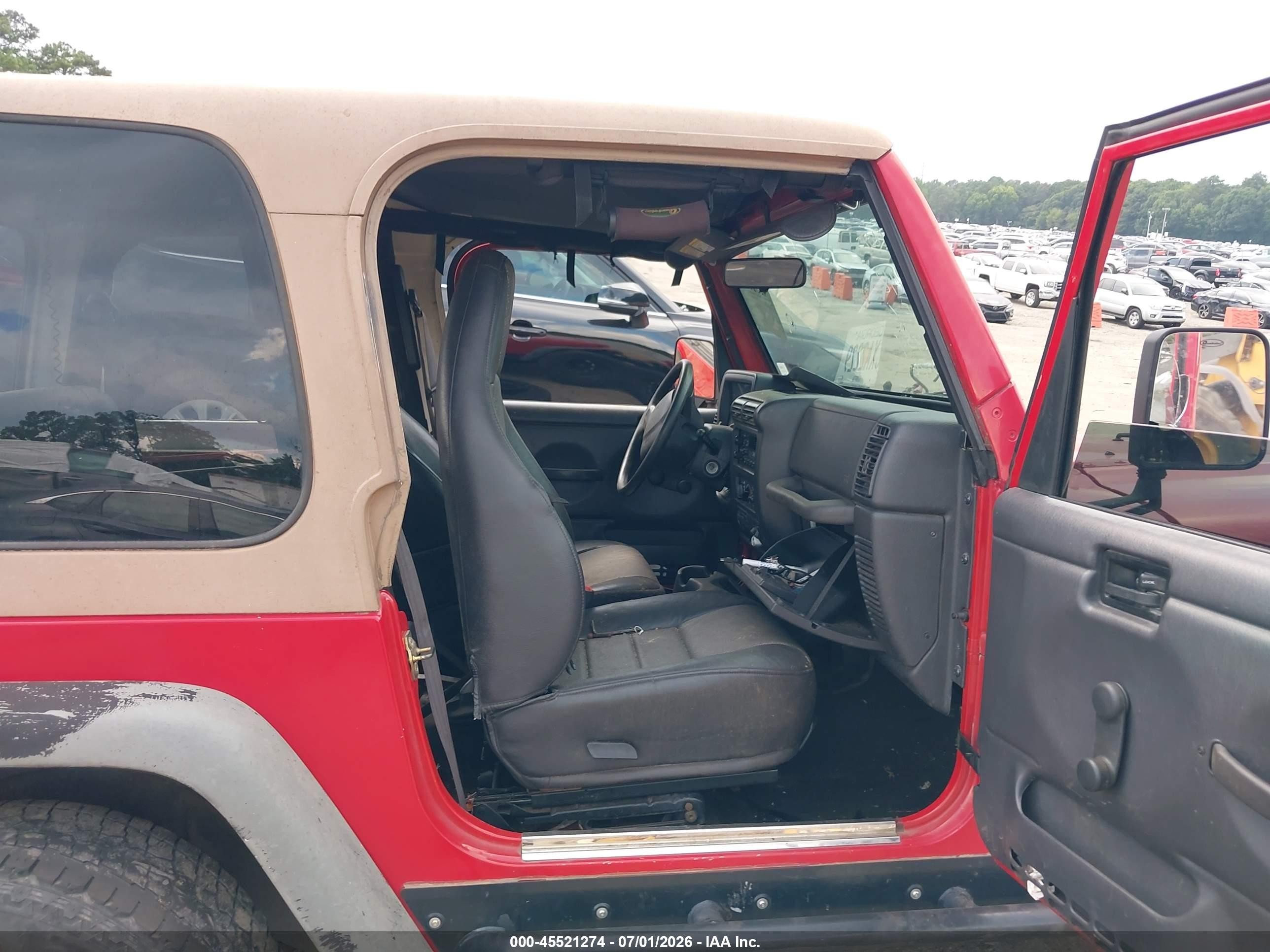 2000 Jeep Wrangler Sport Красный vin: 1J4FA49S0YP804962