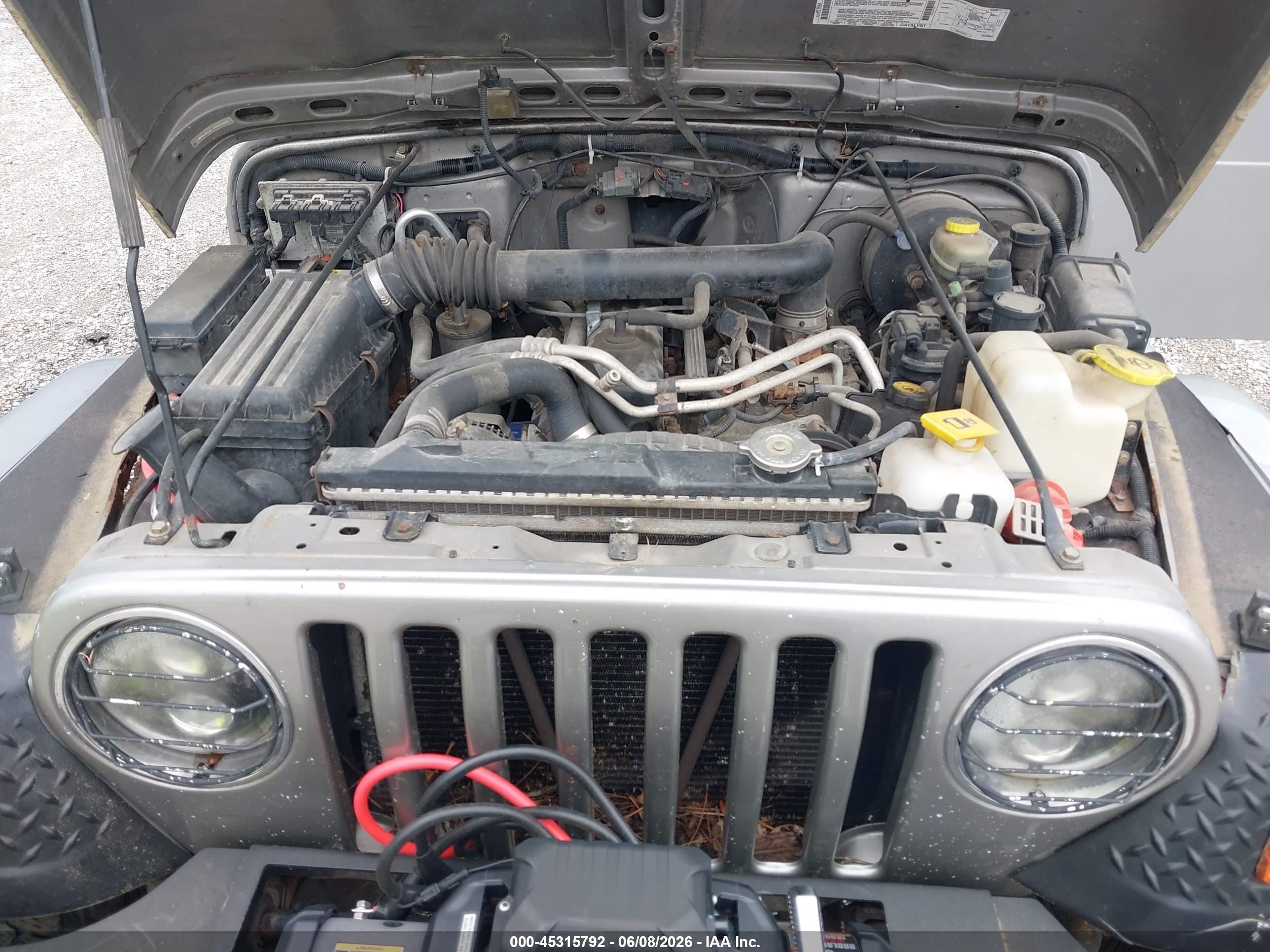 2001 Jeep Wrangler Sport Gray vin: 1J4FA49S11P346791