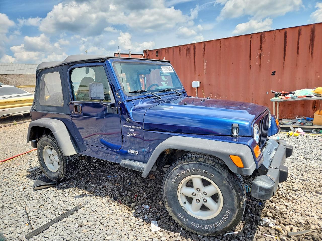 2001 Jeep Wrangler / Tj Sport Blue vin: 1J4FA49S11P355488