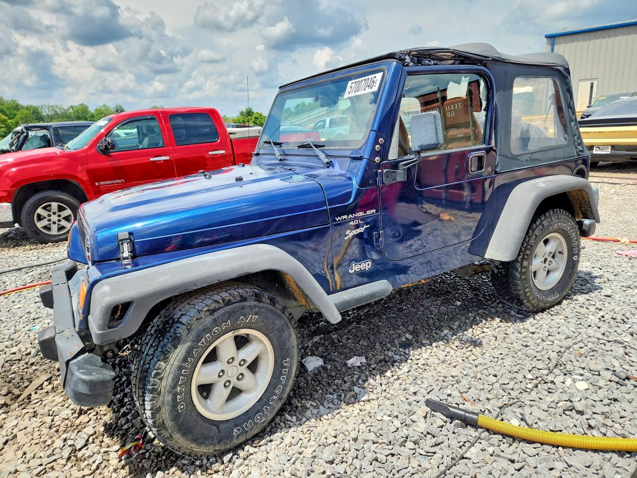 2001 Jeep Wrangler / Tj Sport Blue vin: 1J4FA49S11P355488