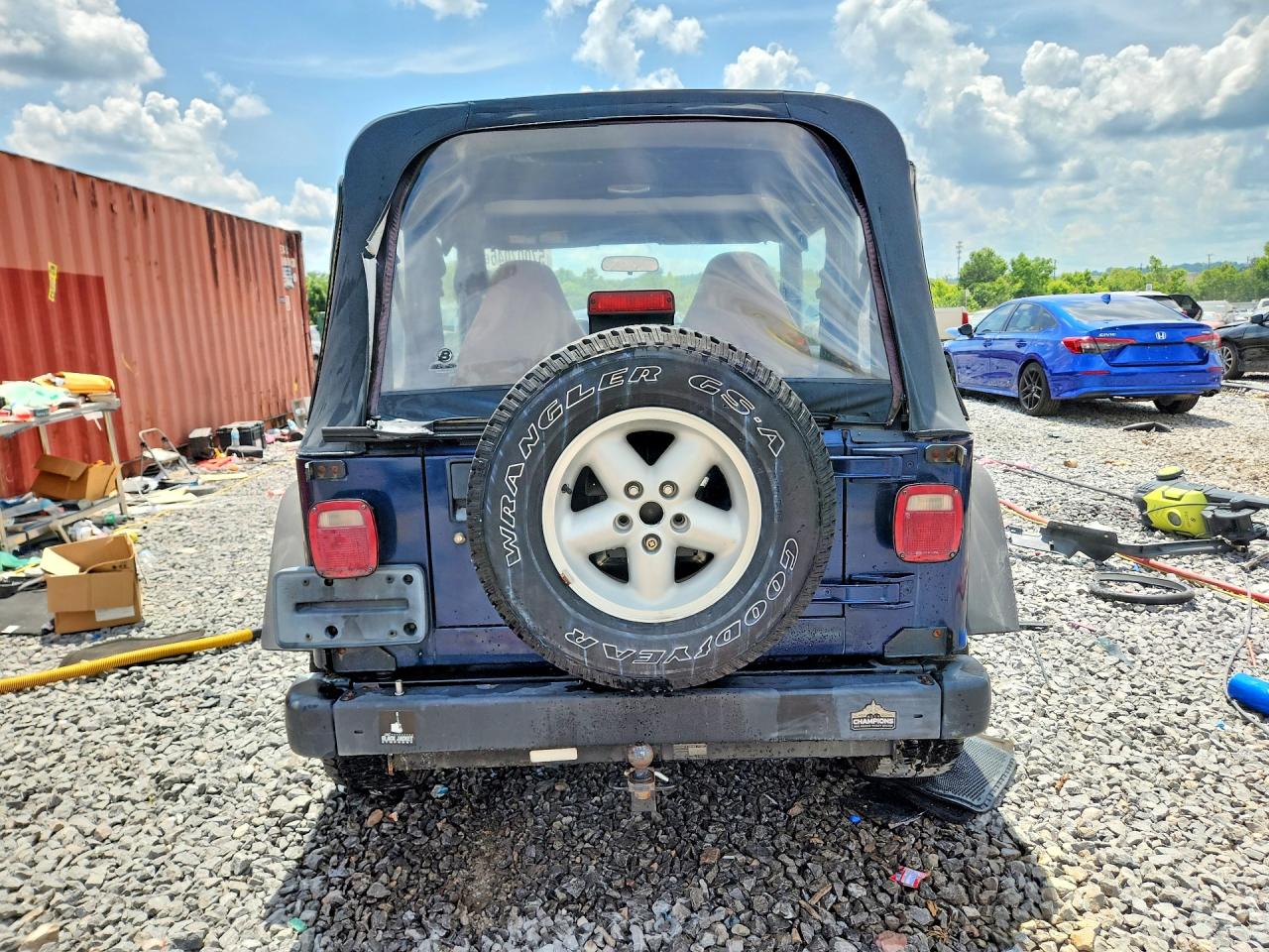 2001 Jeep Wrangler / Tj Sport Blue vin: 1J4FA49S11P355488