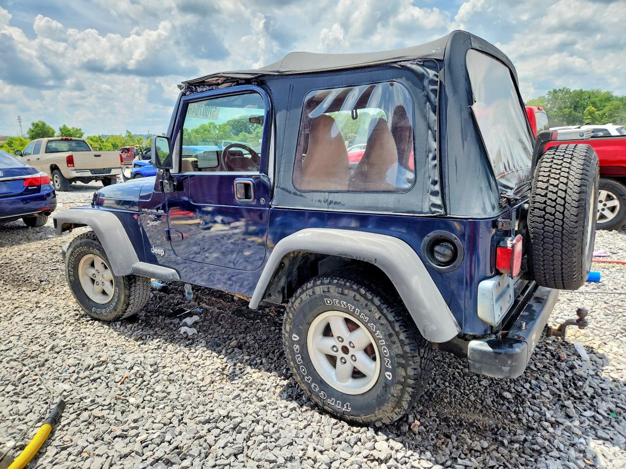 2001 Jeep Wrangler / Tj Sport Blue vin: 1J4FA49S11P355488