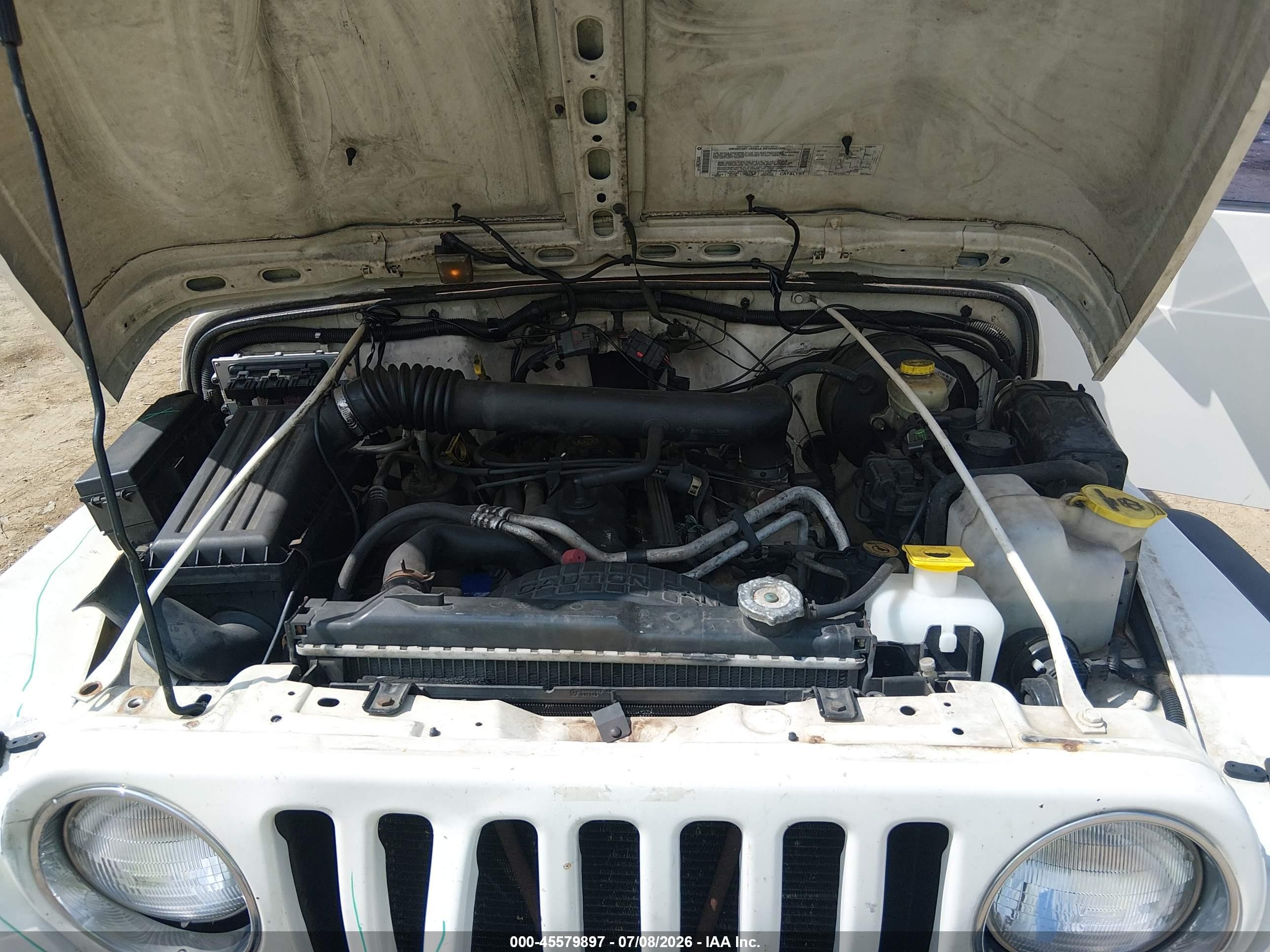 2001 Jeep Wrangler Sport White vin: 1J4FA49S11P368015