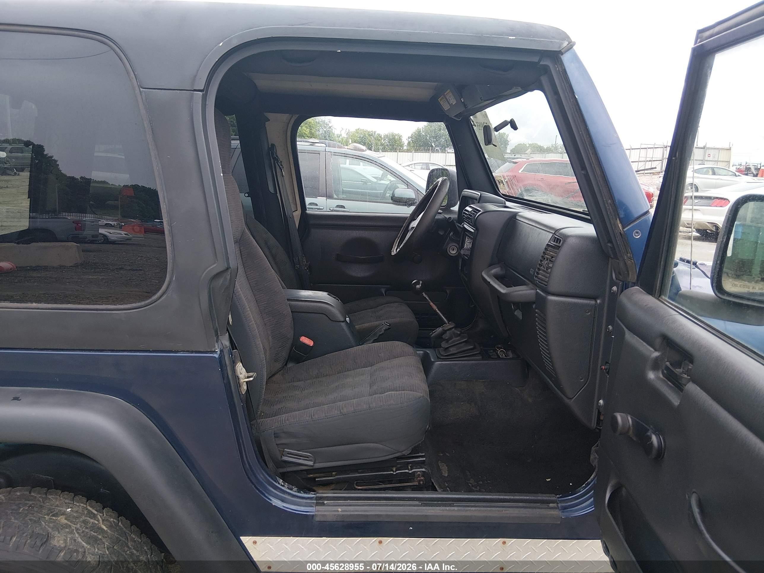 2003 Jeep Wrangler Sport Blue vin: 1J4FA49S13P341898