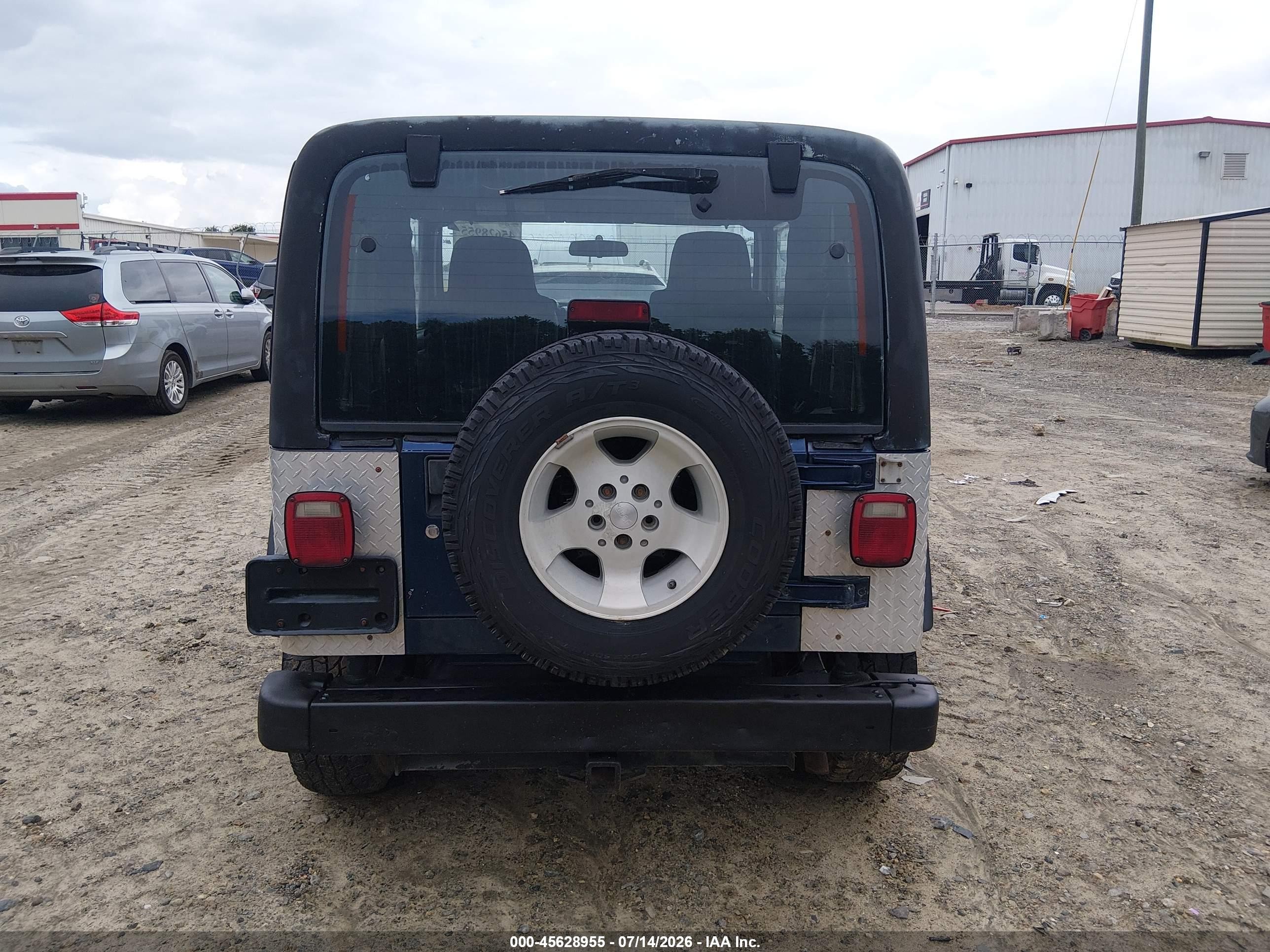 2003 Jeep Wrangler Sport Blue vin: 1J4FA49S13P341898