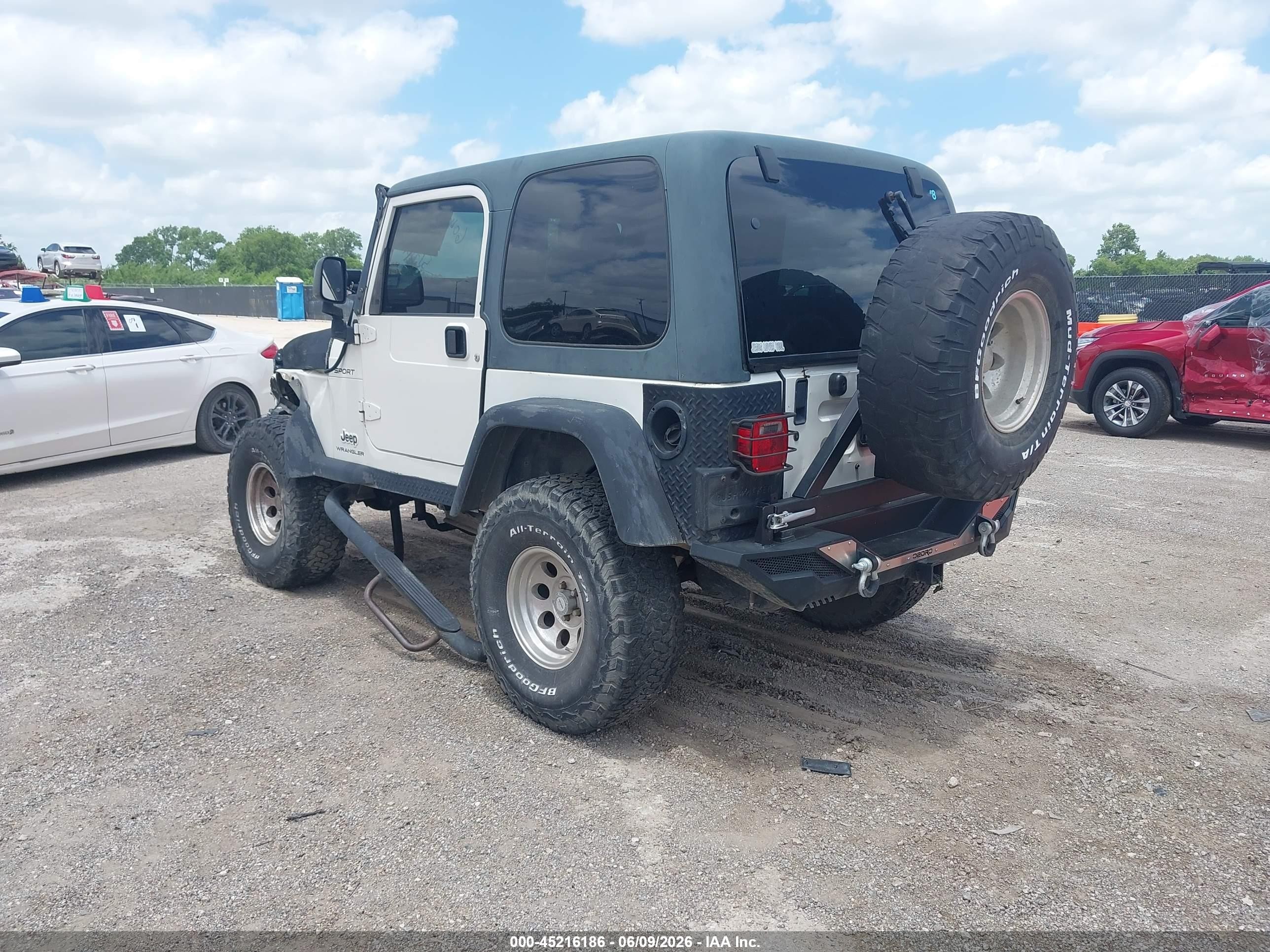 2003 Jeep Wrangler Sport White vin: 1J4FA49S13P365375