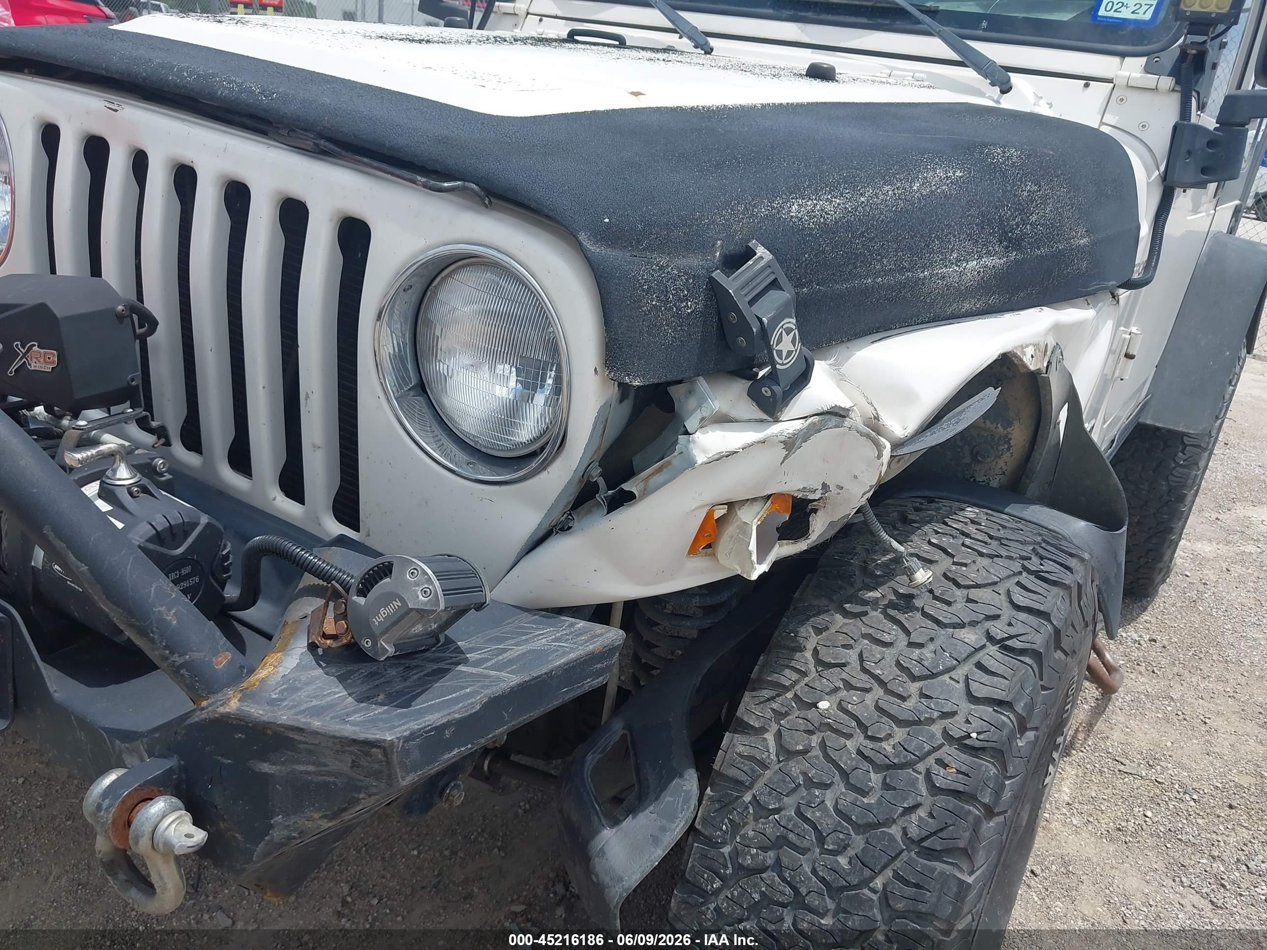 2003 Jeep Wrangler Sport White vin: 1J4FA49S13P365375