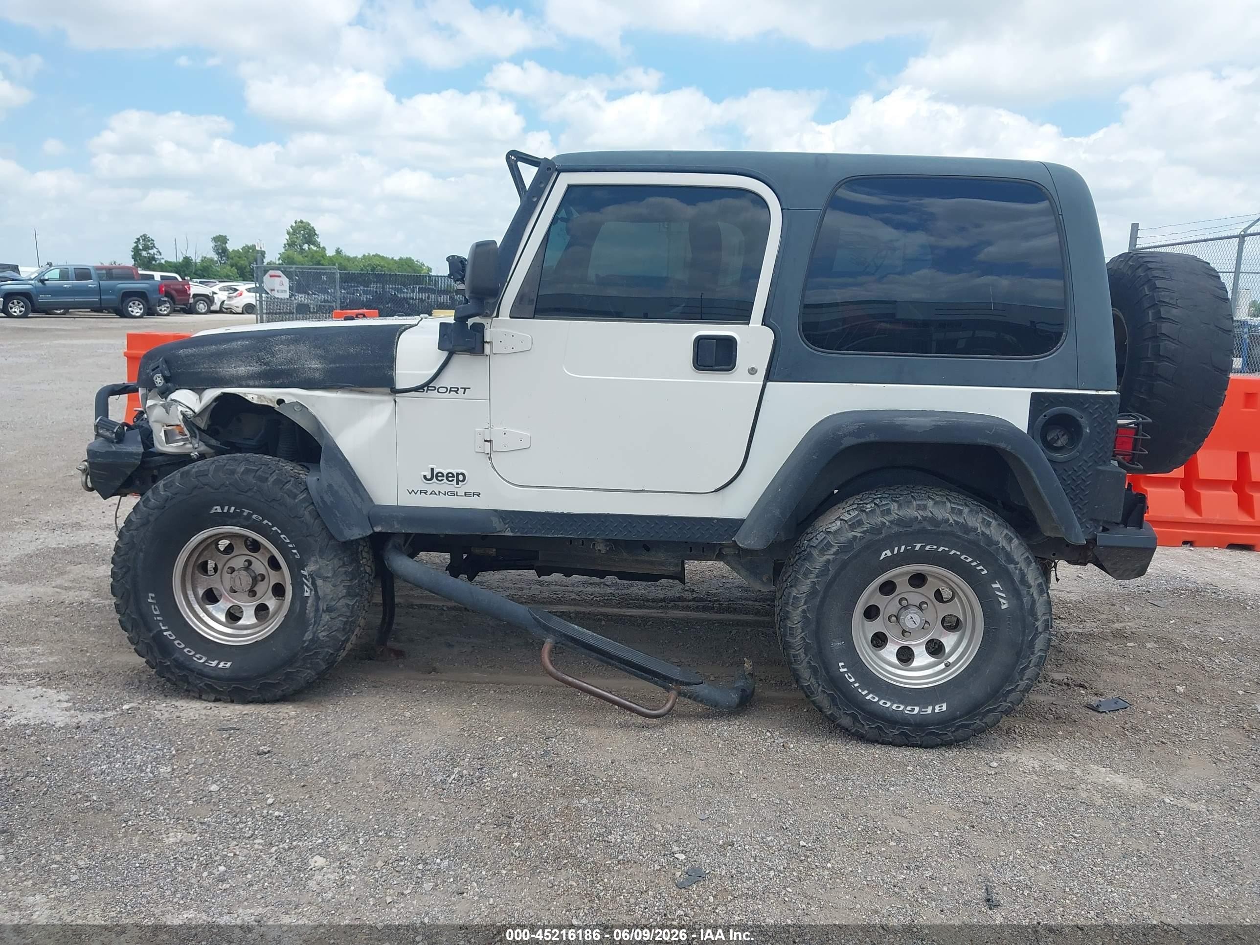 2003 Jeep Wrangler Sport White vin: 1J4FA49S13P365375