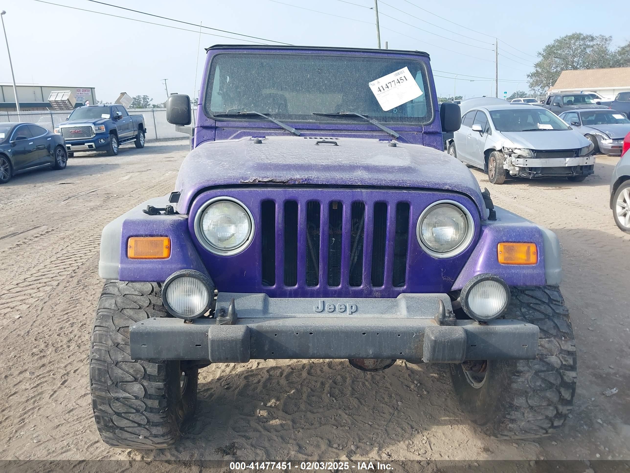 2004 Jeep Tj Unlimited Purple vin: 1J4FA49S14P782500