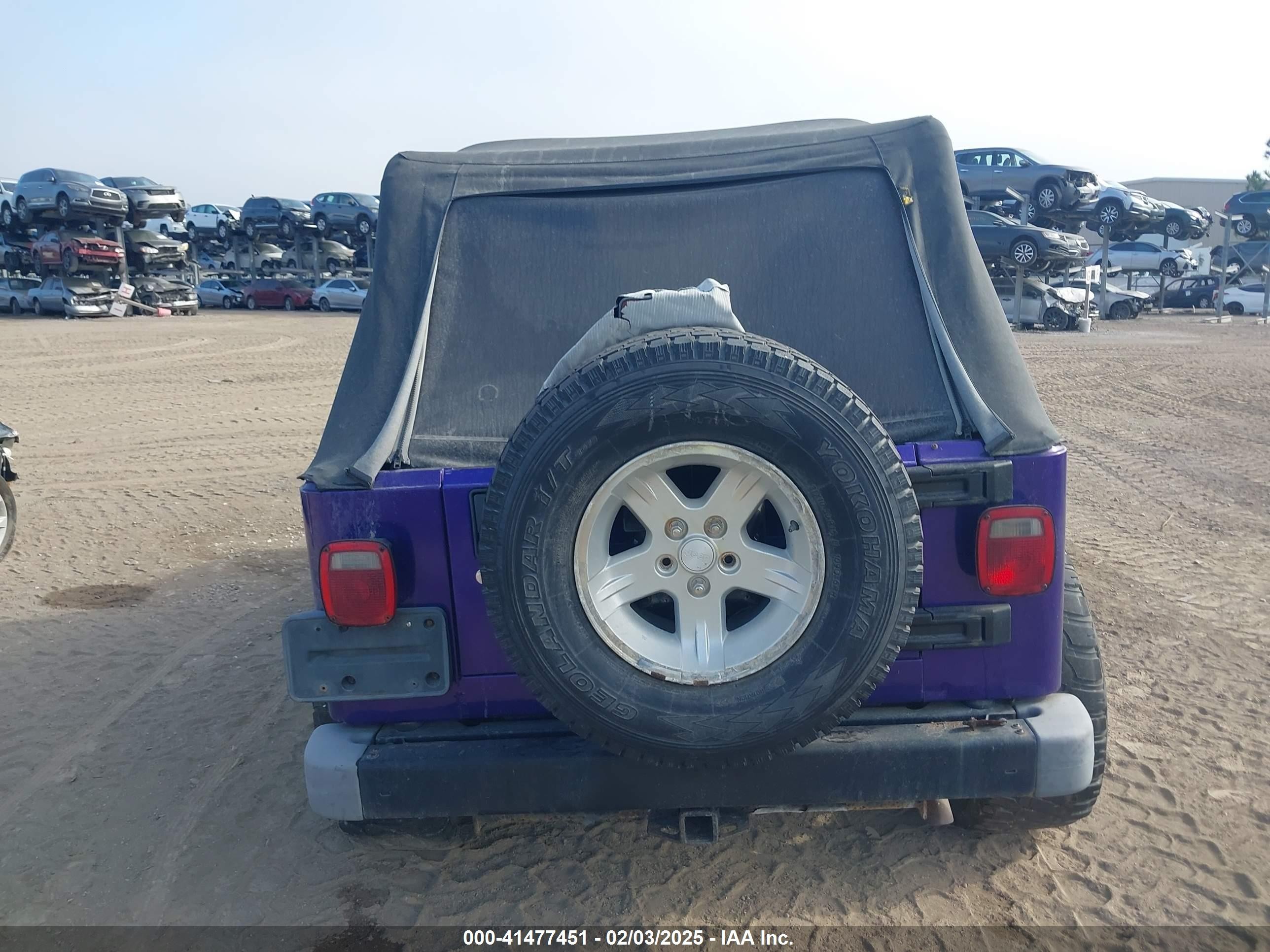 2004 Jeep Tj Unlimited Purple vin: 1J4FA49S14P782500