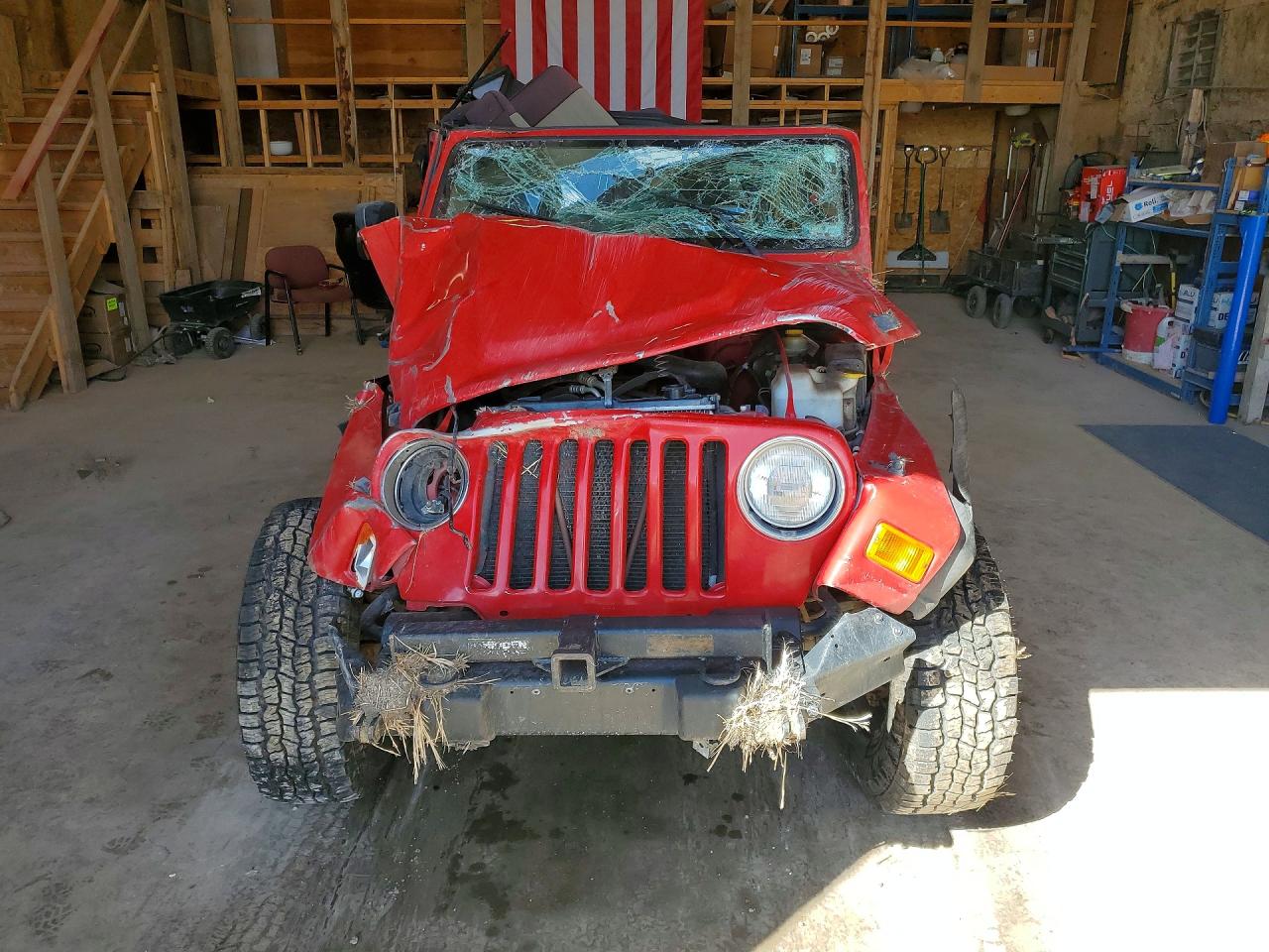 2000 Jeep Wrangler / Tj Sport Red vin: 1J4FA49S1YP729480