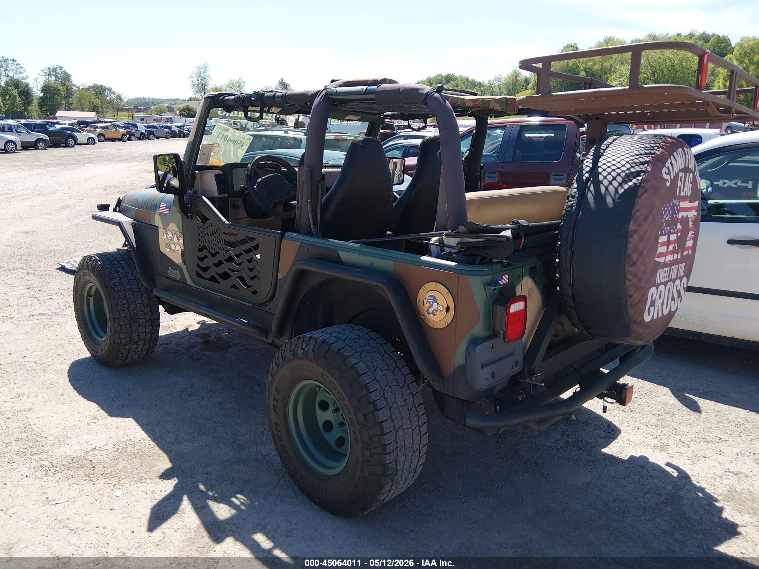 2000 Jeep Wrangler Sport Green vin: 1J4FA49S1YP754251