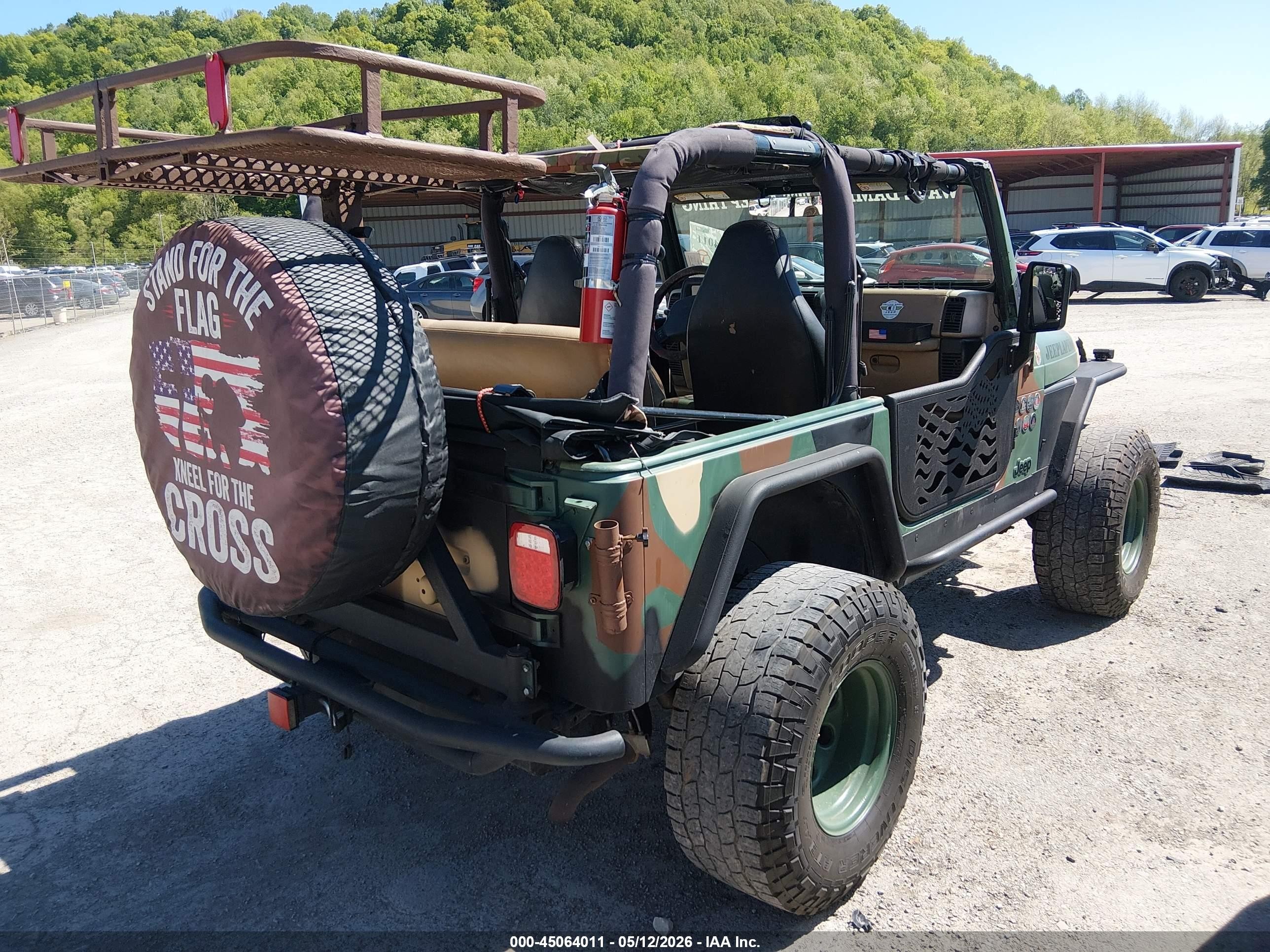 2000 Jeep Wrangler Sport Green vin: 1J4FA49S1YP754251