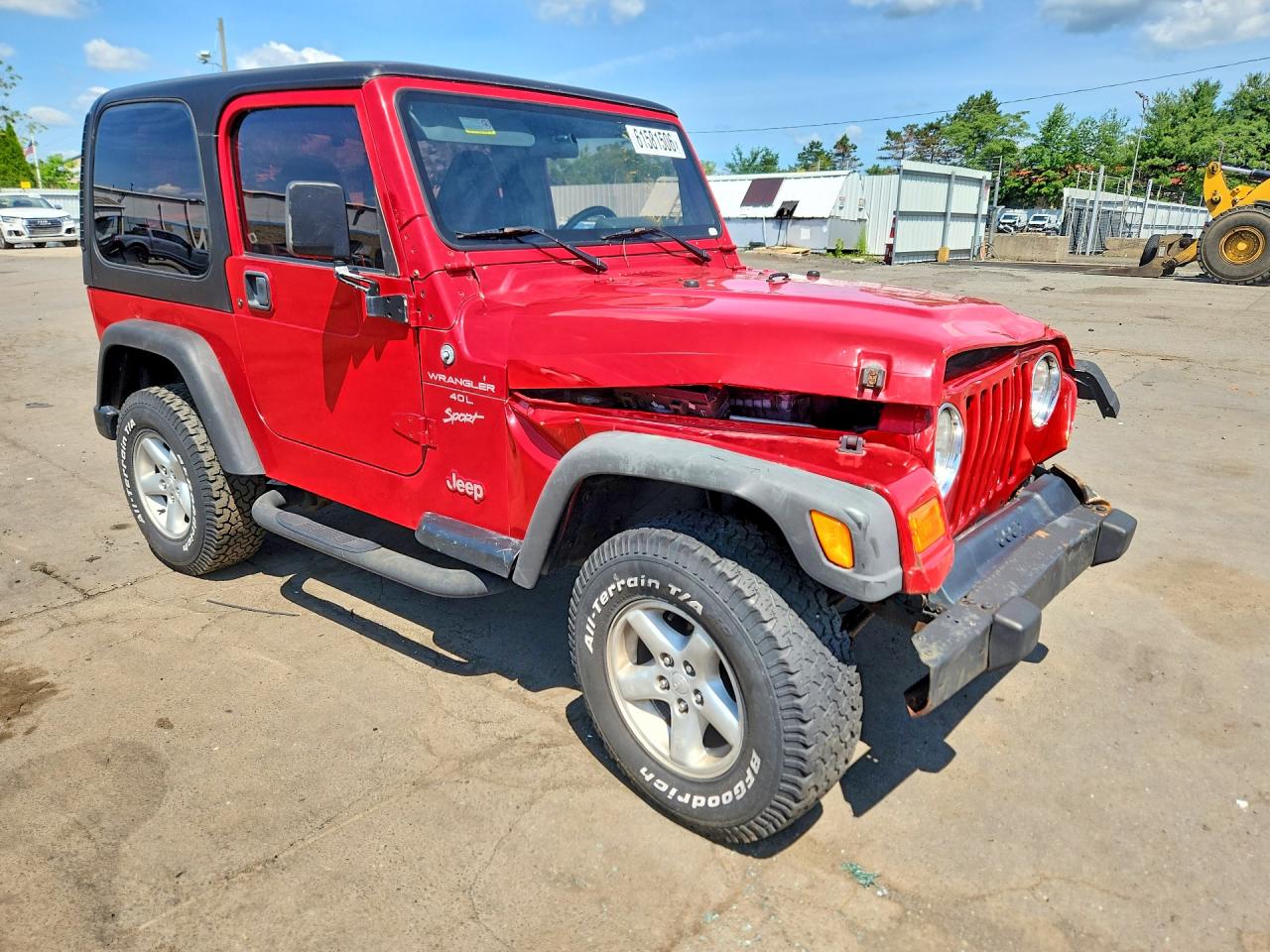 2000 Jeep Wrangler / Tj Sport Red vin: 1J4FA49S1YP779411