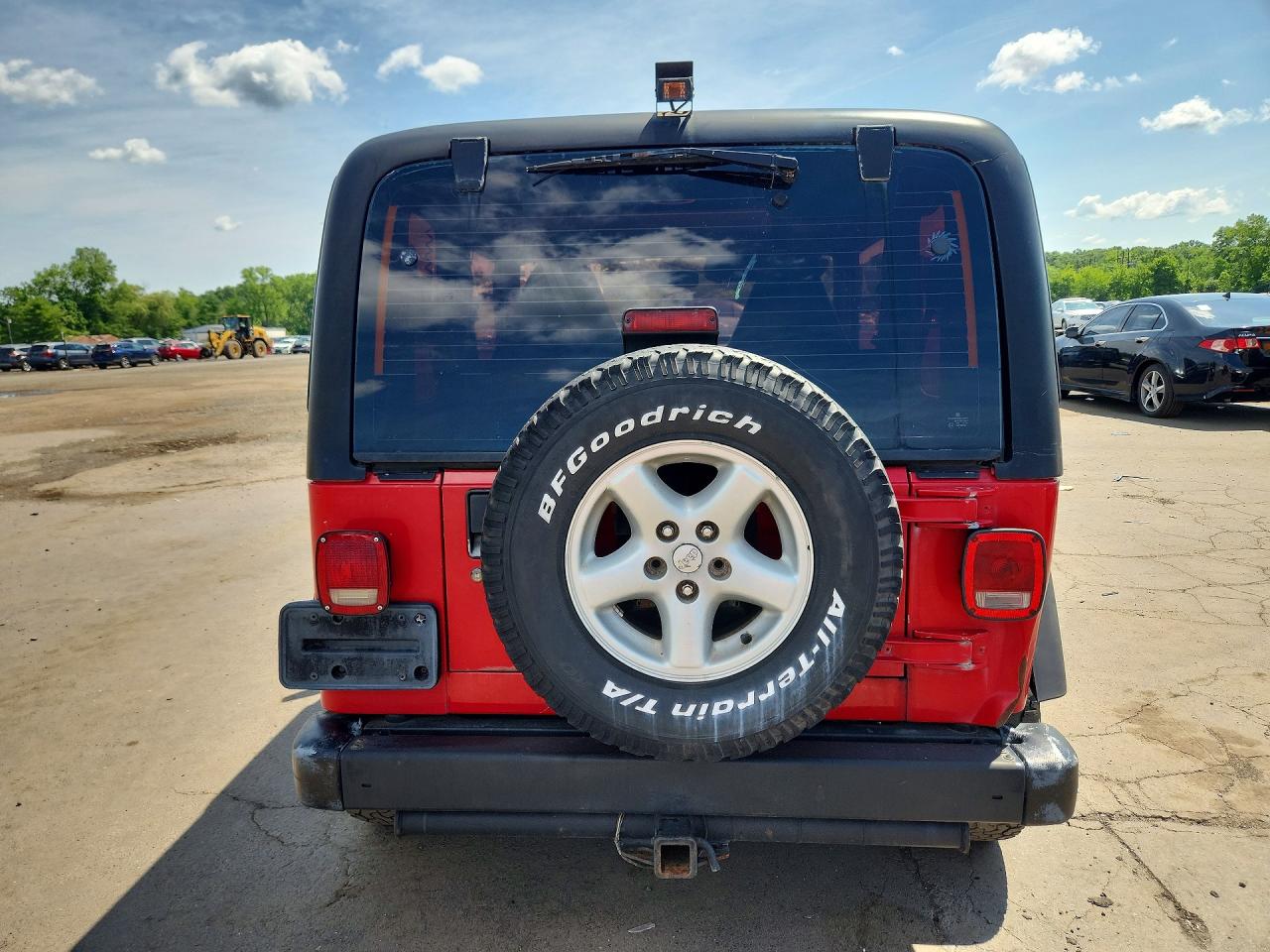 2000 Jeep Wrangler / Tj Sport Red vin: 1J4FA49S1YP779411