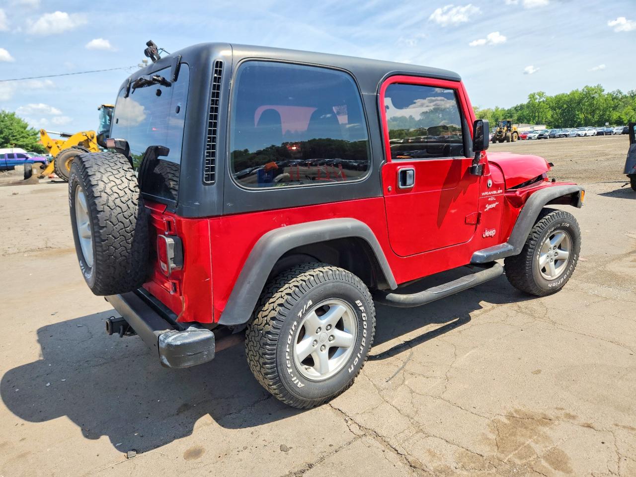 2000 Jeep Wrangler / Tj Sport Red vin: 1J4FA49S1YP779411