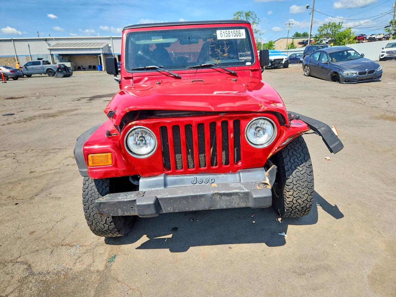 2000 Jeep Wrangler / Tj Sport Red vin: 1J4FA49S1YP779411