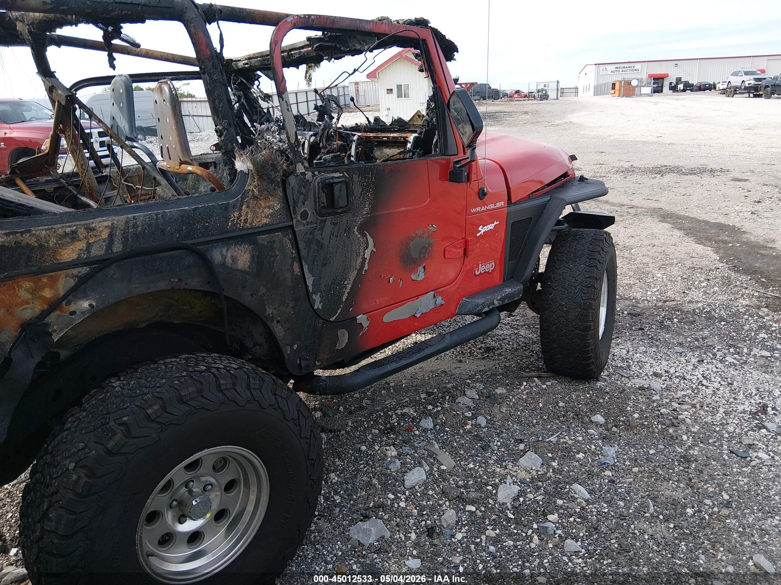 2002 Jeep Wrangler Sport Red vin: 1J4FA49S22P725073