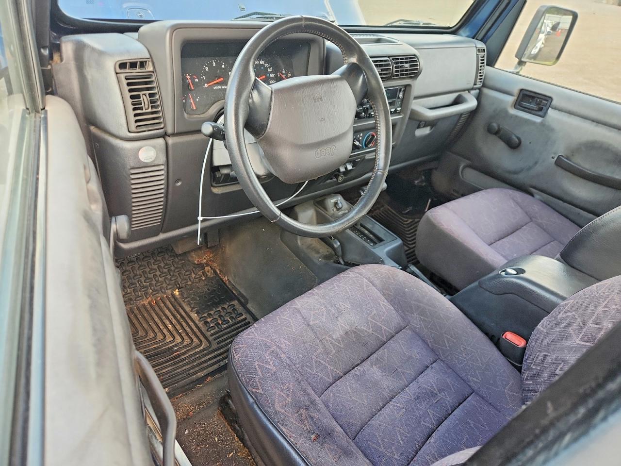 2002 Jeep Wrangler / Tj Sport Blue vin: 1J4FA49S22P761443