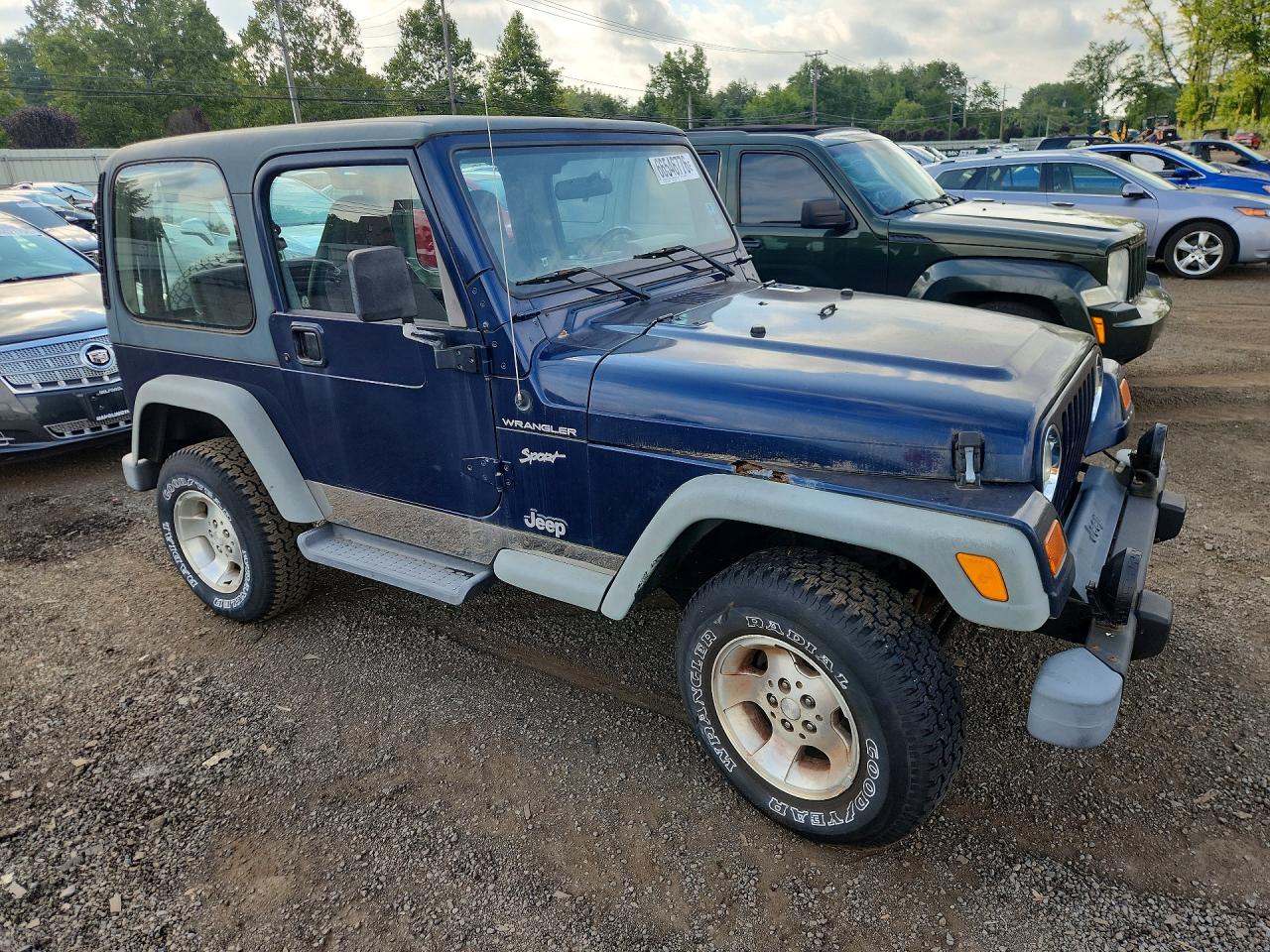 2002 Jeep Wrangler / Tj Sport Blue vin: 1J4FA49S22P761443
