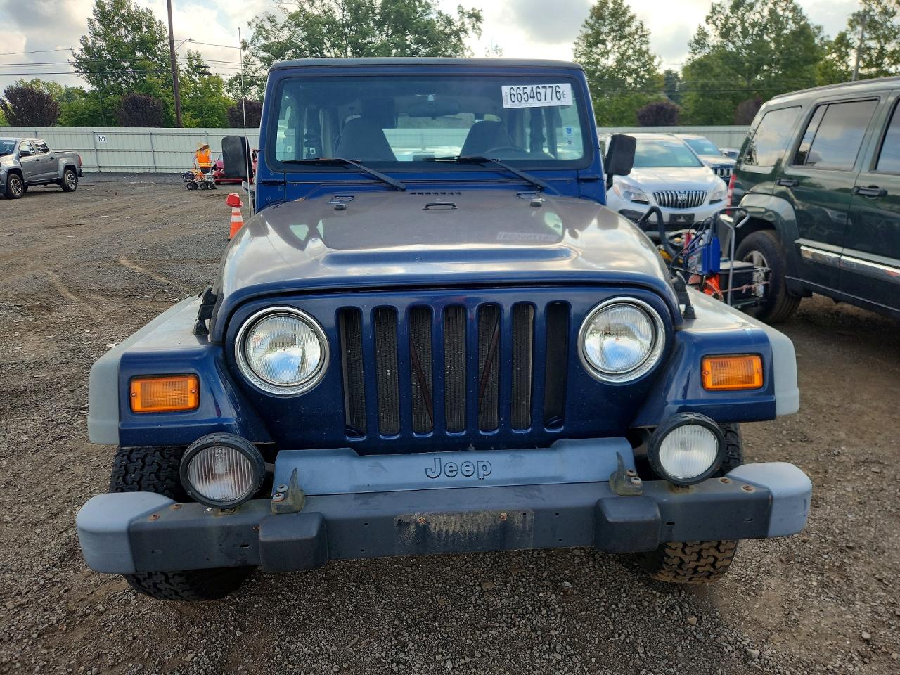 2002 Jeep Wrangler / Tj Sport Blue vin: 1J4FA49S22P761443