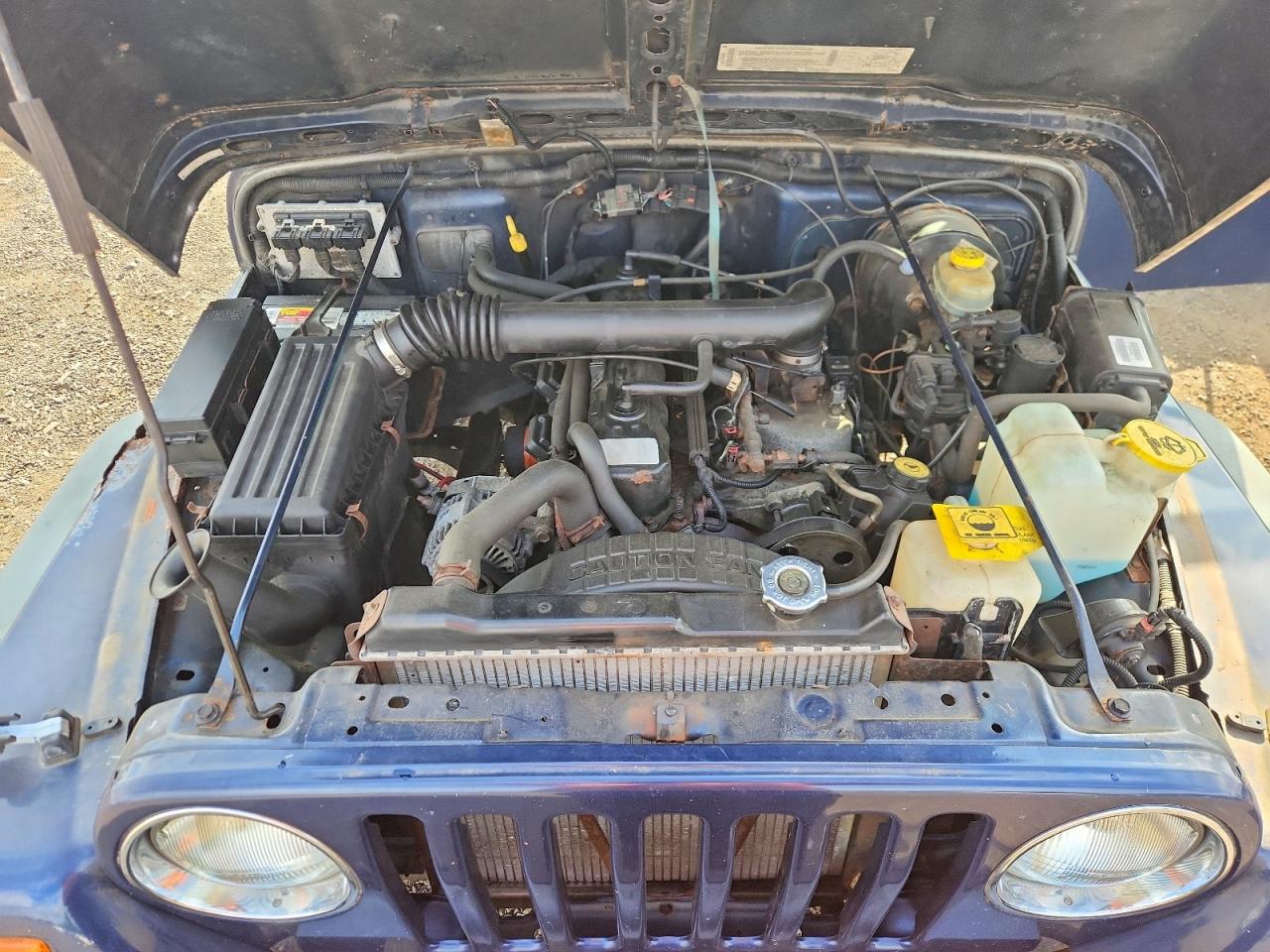 2002 Jeep Wrangler / Tj Sport Blue vin: 1J4FA49S22P761443