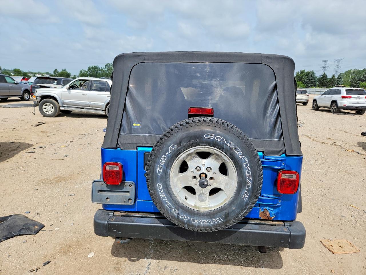 2002 Jeep Wrangler / Tj Sport Синий vin: 1J4FA49S22P765086