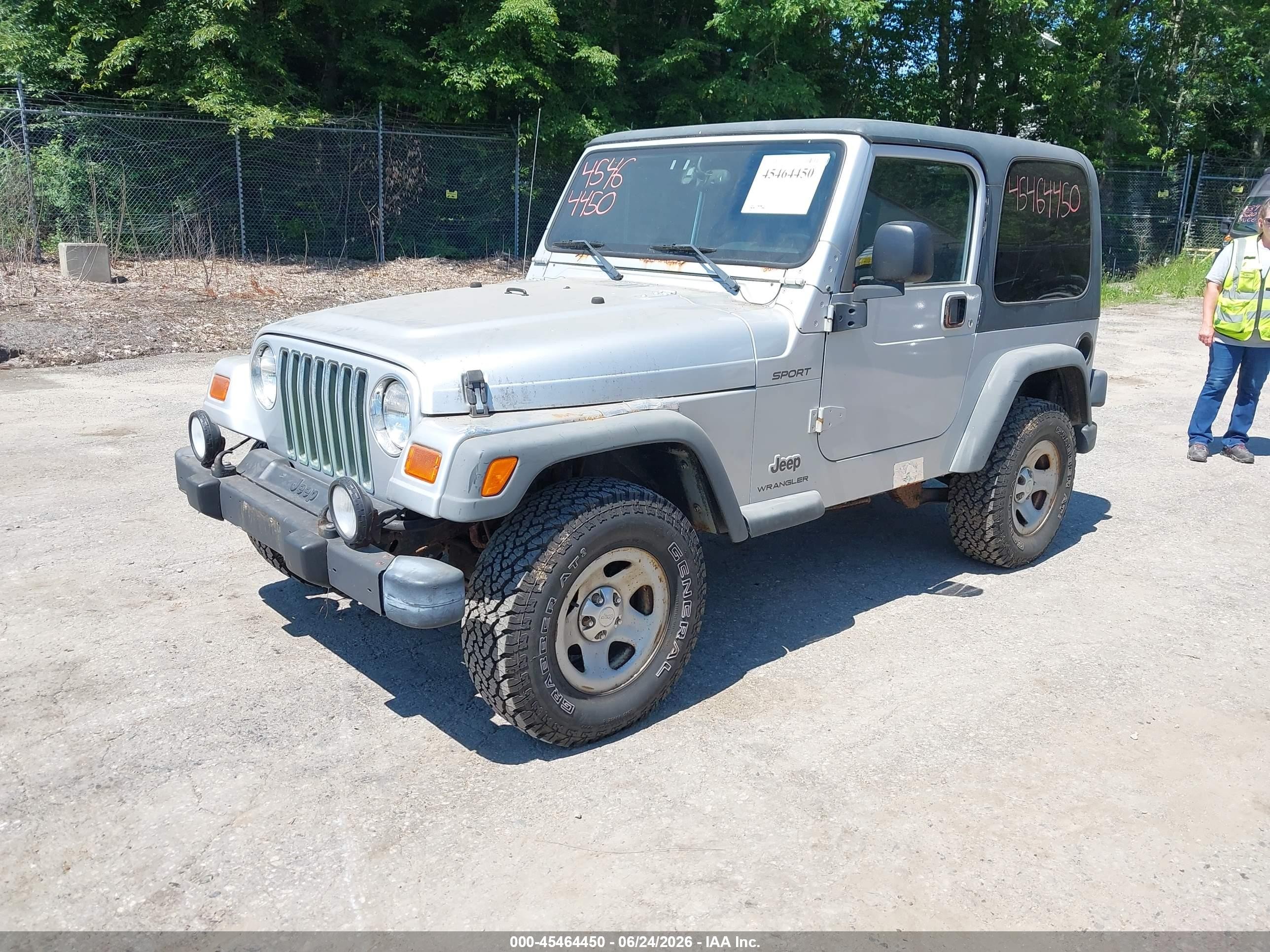 2003 Jeep Wrangler Sport Silver vin: 1J4FA49S23P339769