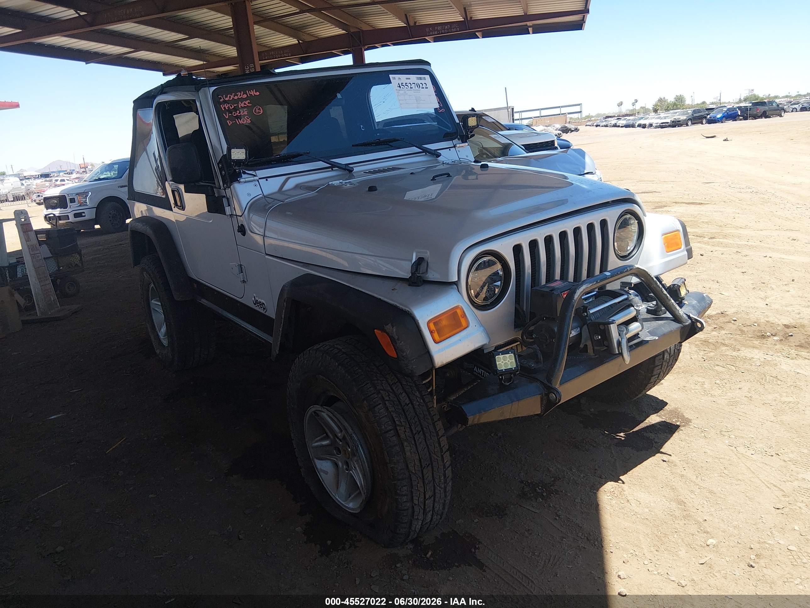 2006 Jeep Wrangler Sport Silver vin: 1J4FA49S26P770228