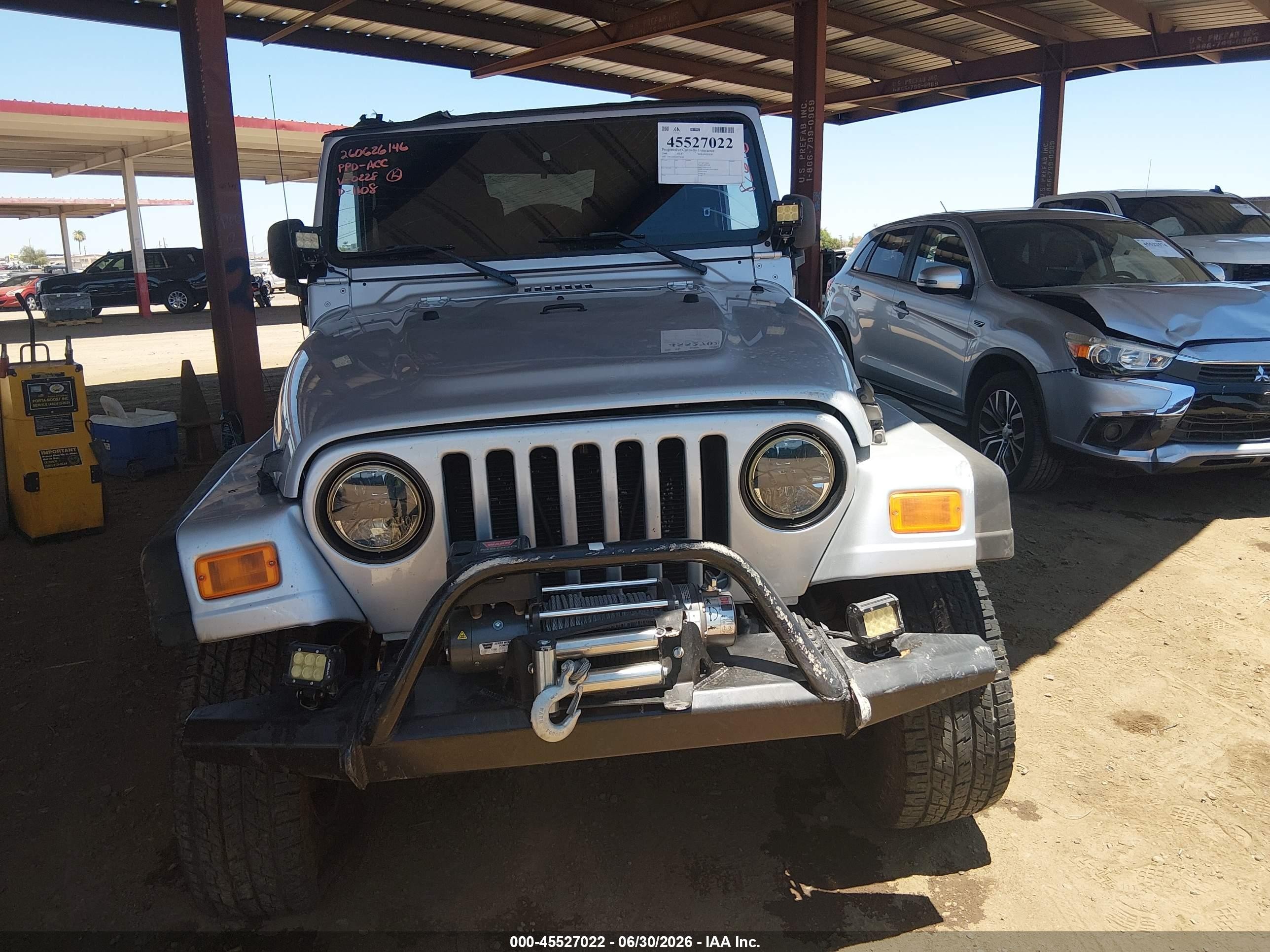 2006 Jeep Wrangler Sport Silver vin: 1J4FA49S26P770228