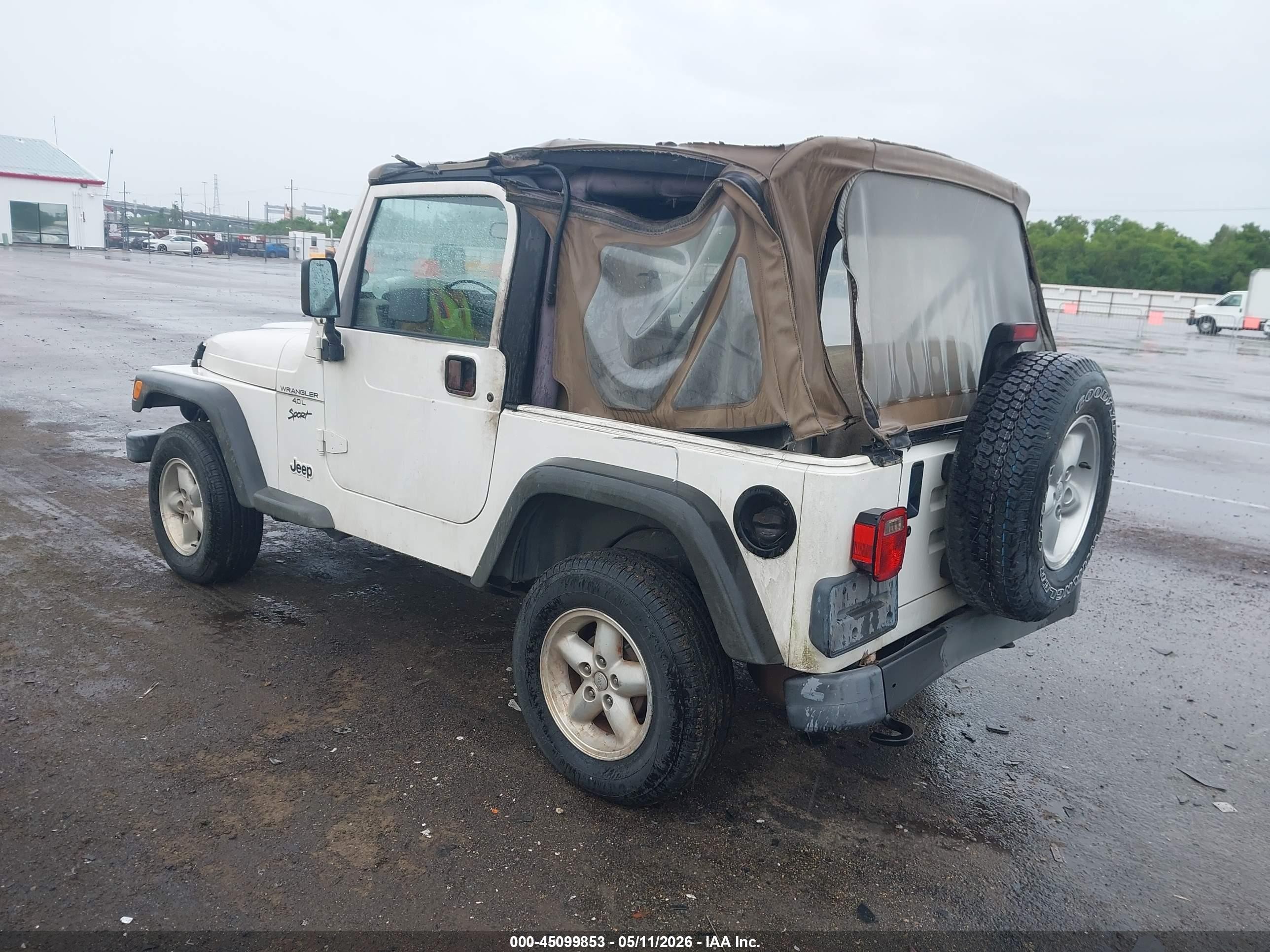 2001 Jeep Wrangler Sport White vin: 1J4FA49S31P363866