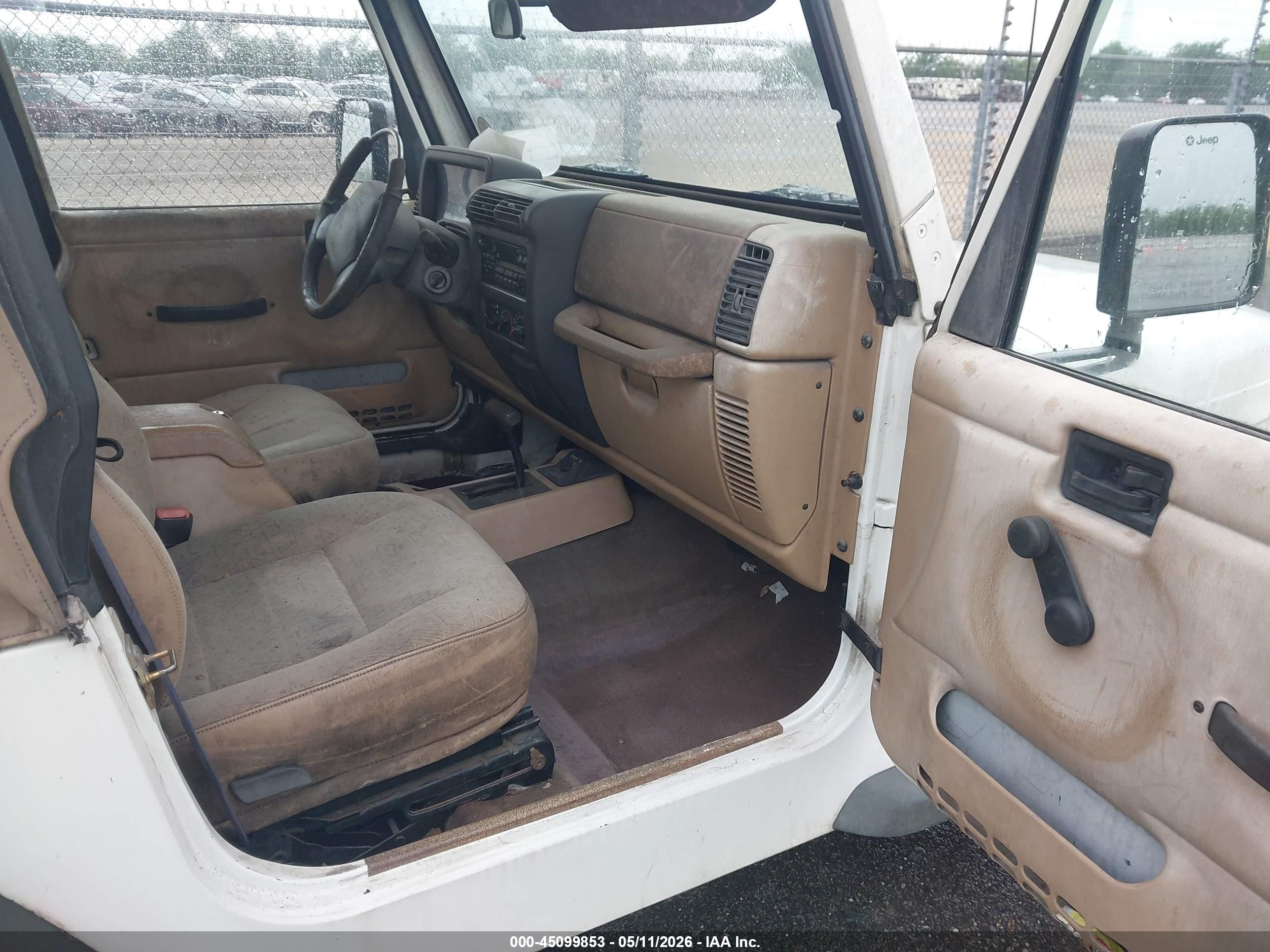 2001 Jeep Wrangler Sport White vin: 1J4FA49S31P363866