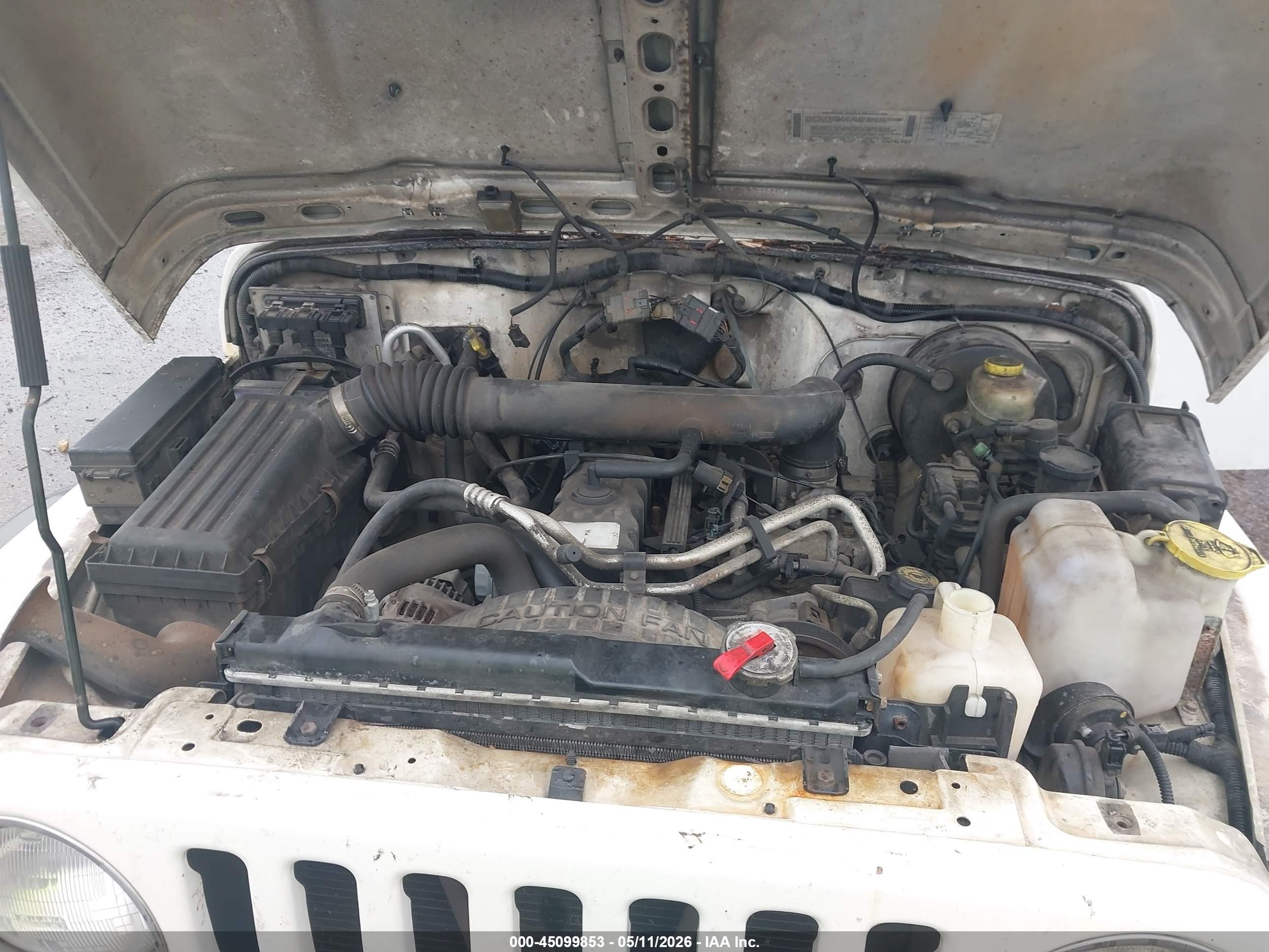 2001 Jeep Wrangler Sport White vin: 1J4FA49S31P363866