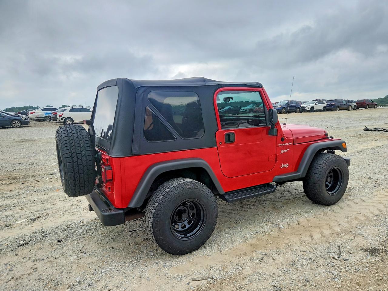 2002 Jeep Wrangler / Tj Sport Red vin: 1J4FA49S32P734154