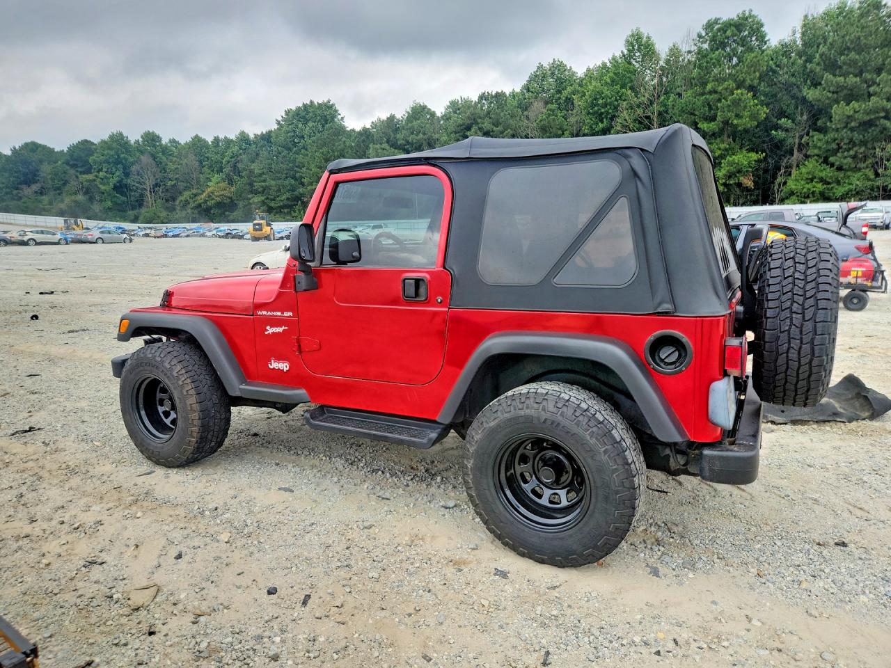 2002 Jeep Wrangler / Tj Sport Red vin: 1J4FA49S32P734154