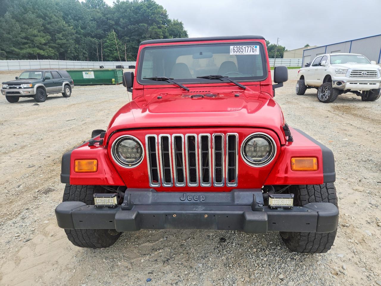 2002 Jeep Wrangler / Tj Sport Red vin: 1J4FA49S32P734154