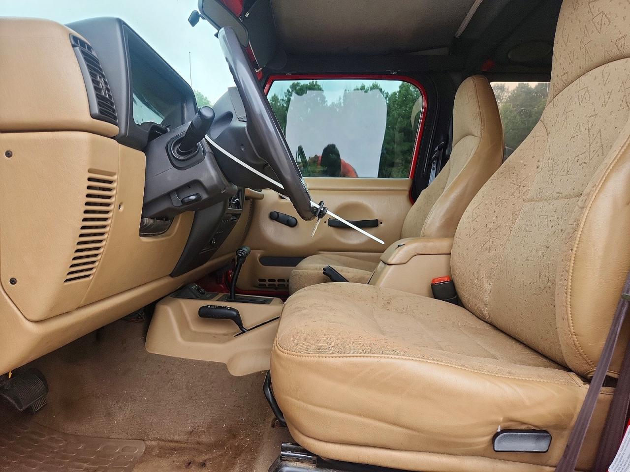 2002 Jeep Wrangler / Tj Sport Red vin: 1J4FA49S32P734154